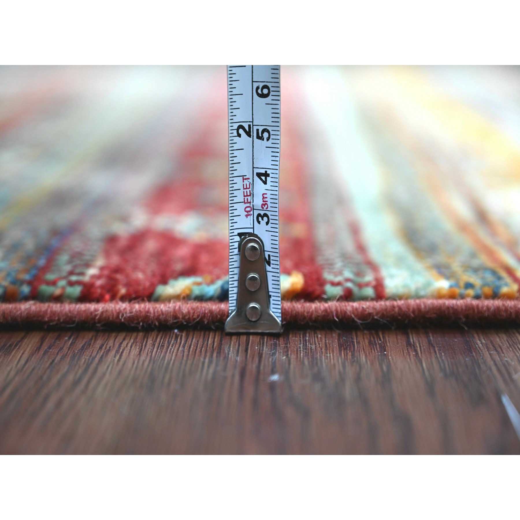 Tribal-Geometric-Hand-Knotted-Rug-111305