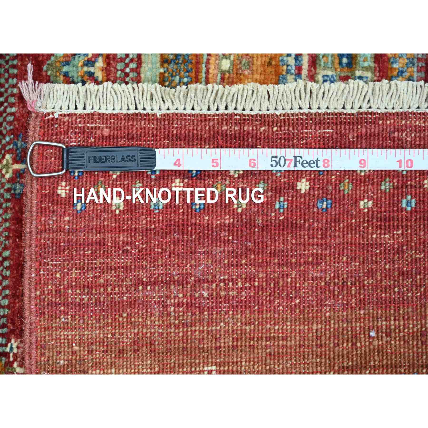 Tribal-Geometric-Hand-Knotted-Rug-111305