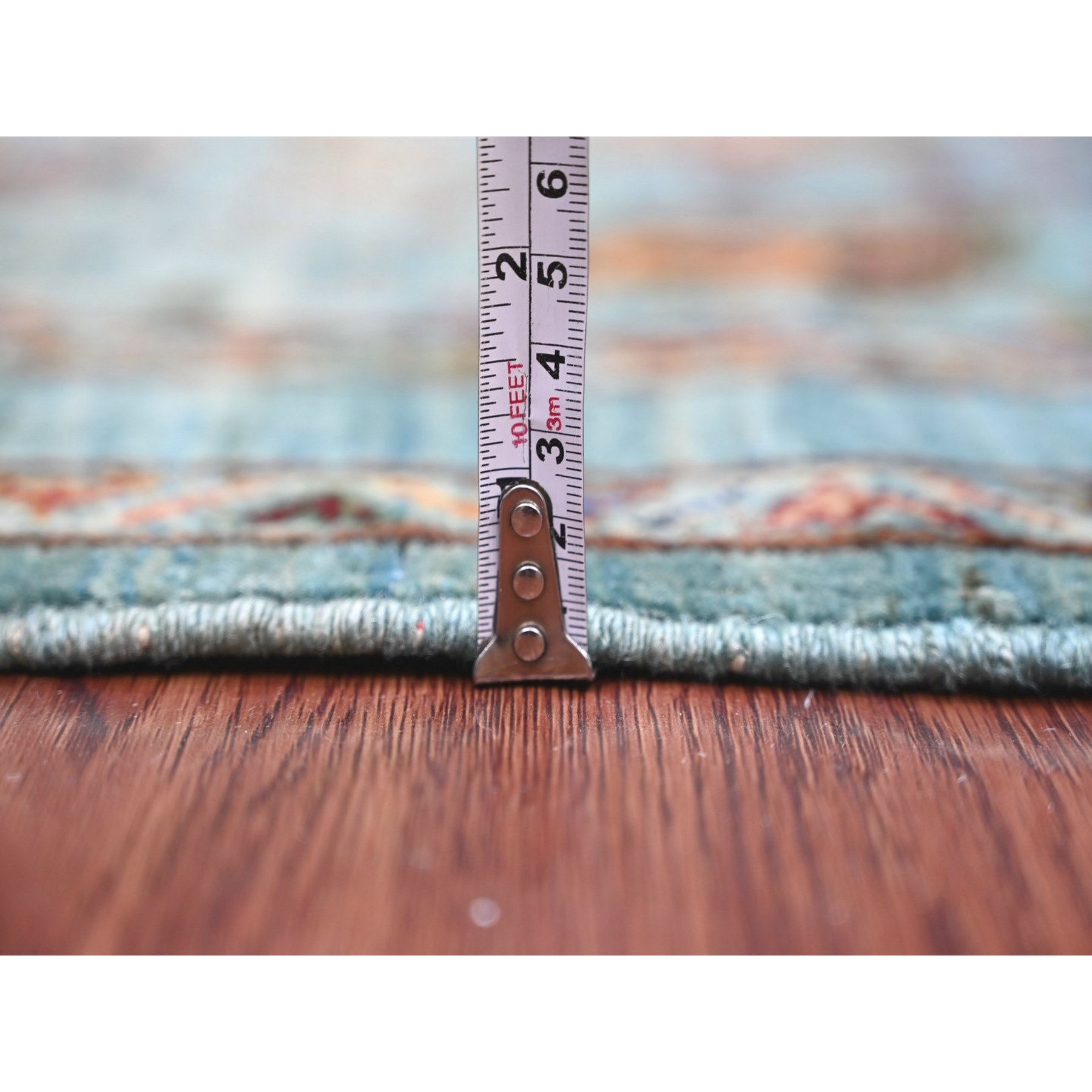 Tribal-Geometric-Hand-Knotted-Rug-111645