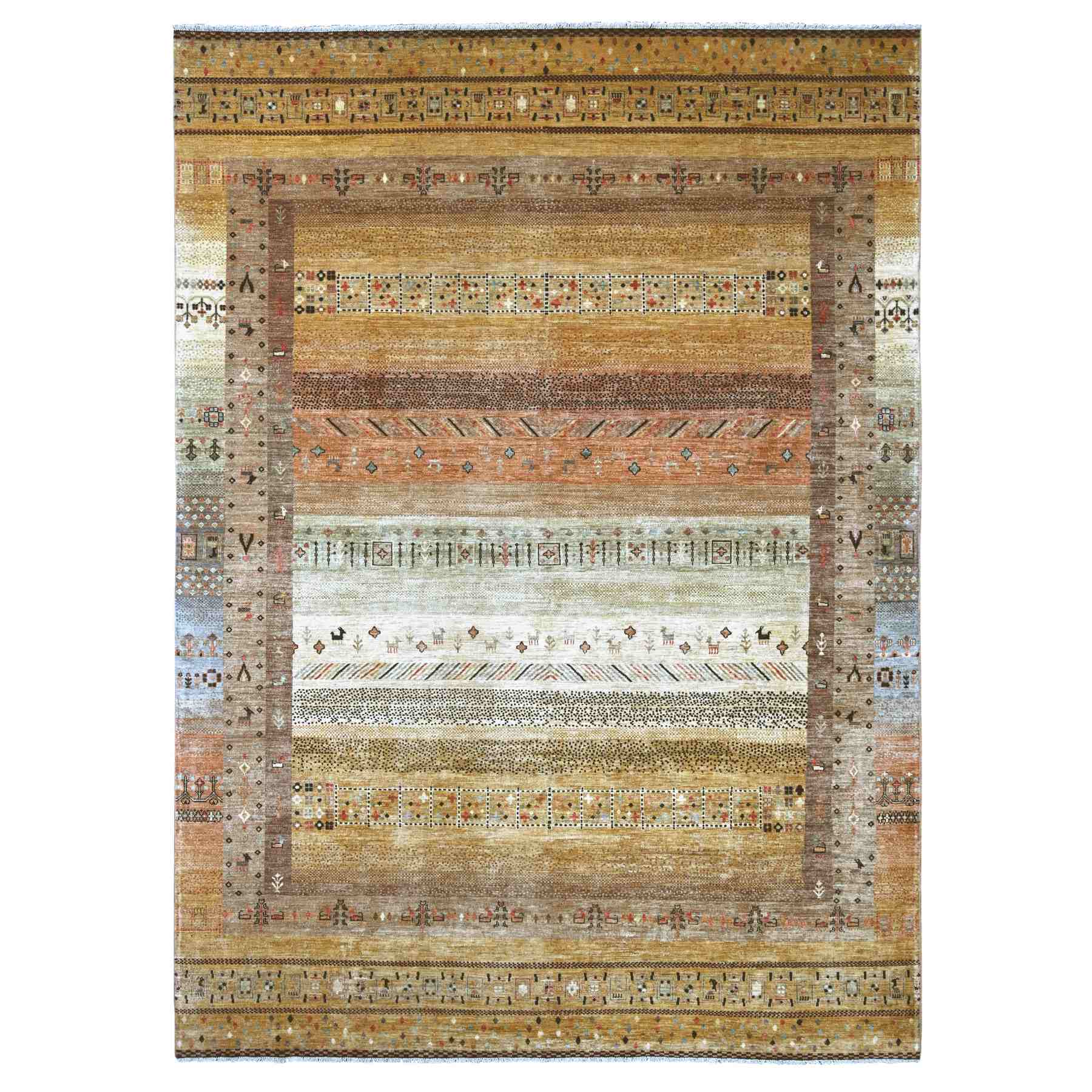 Tribal-Geometric-Hand-Knotted-Rug-111800