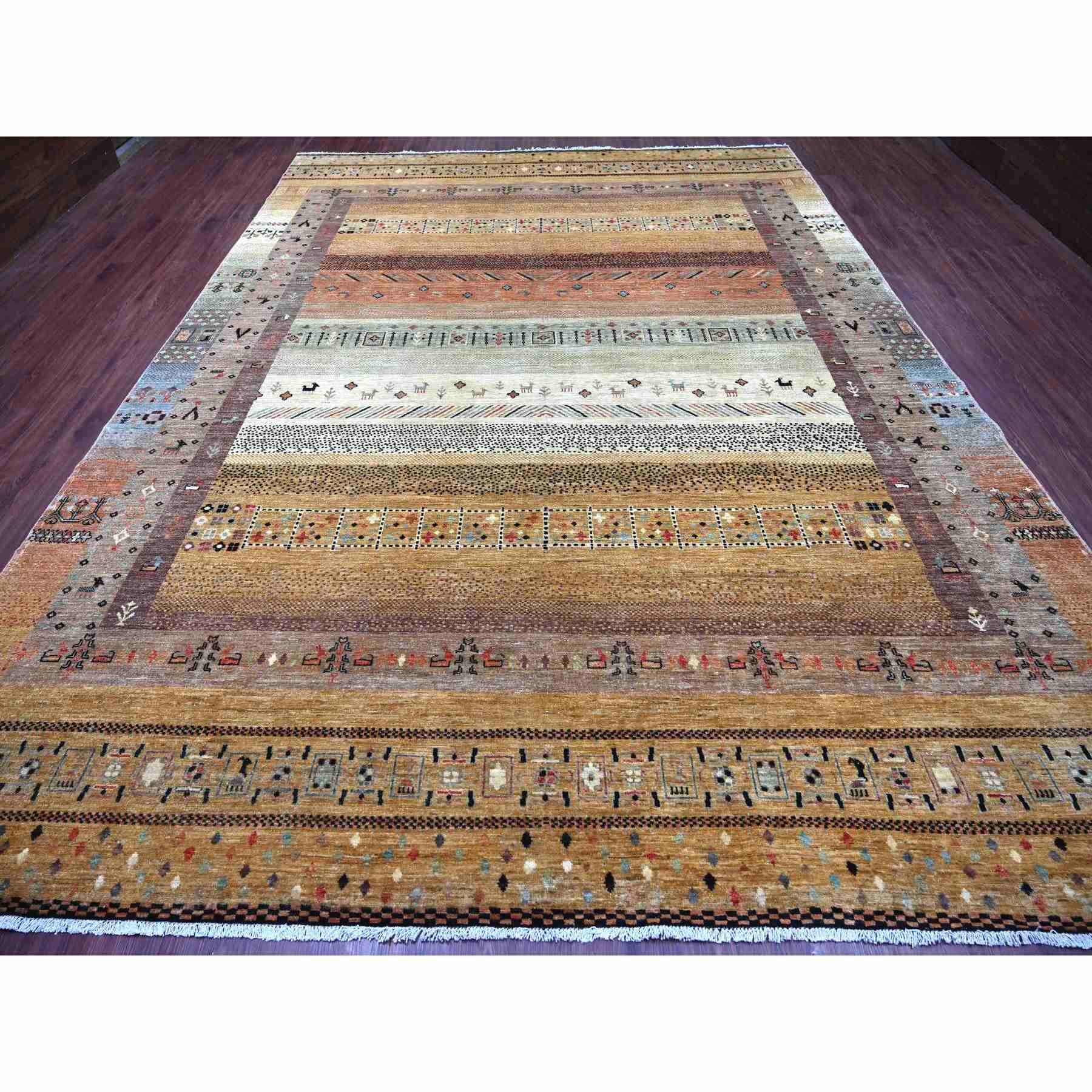 Tribal-Geometric-Hand-Knotted-Rug-111800