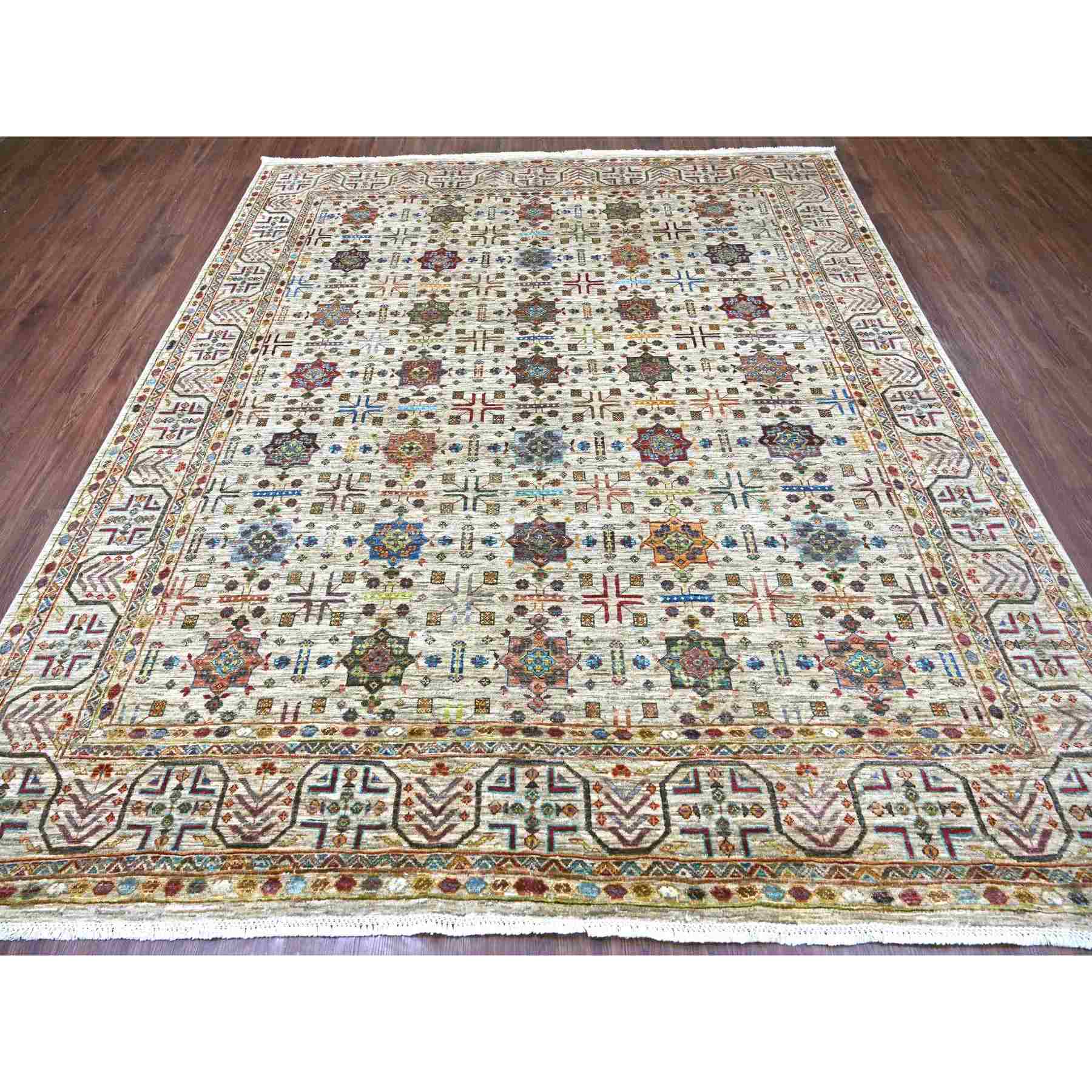 Tribal-Geometric-Hand-Knotted-Rug-111820