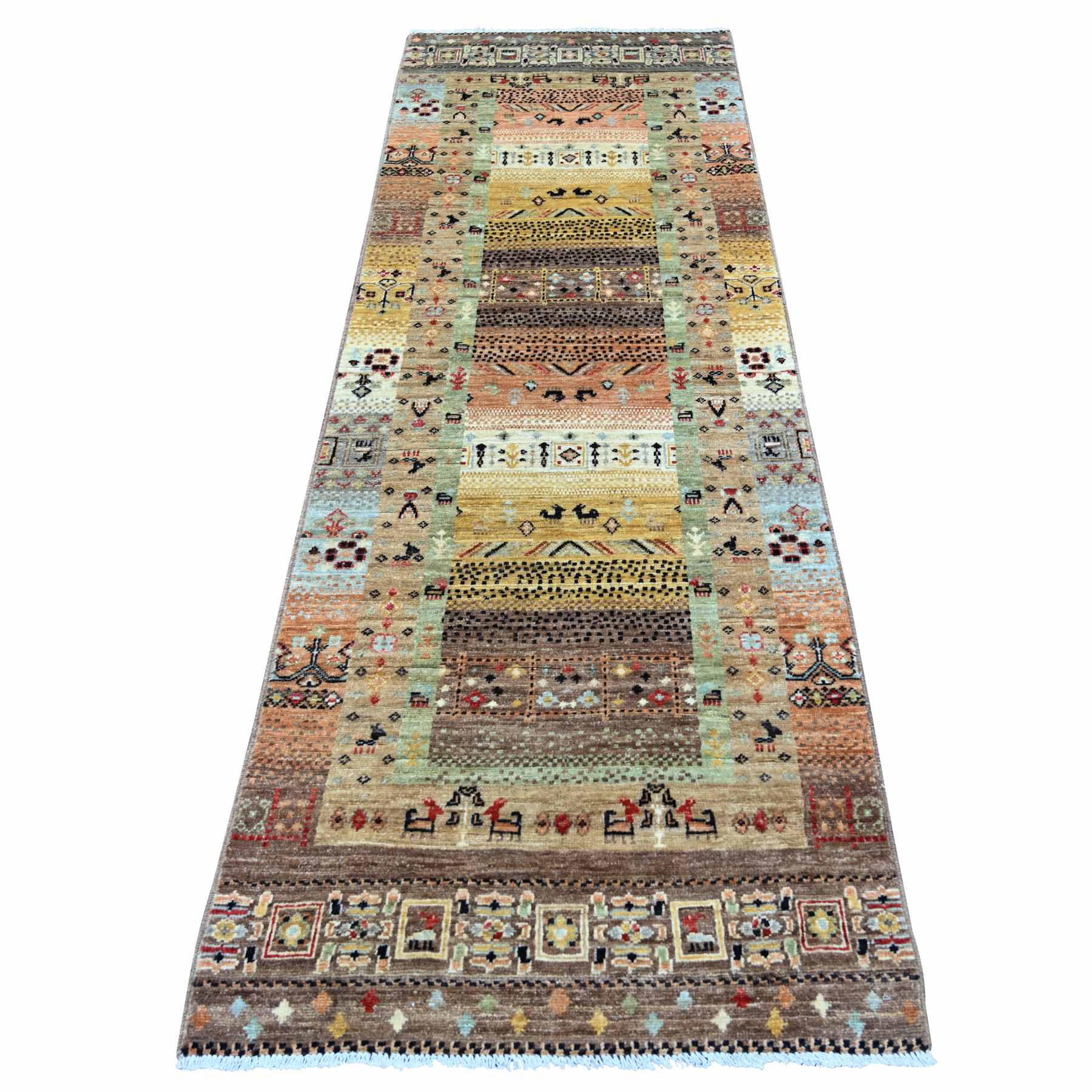 Tribal-Geometric-Hand-Knotted-Rug-111895