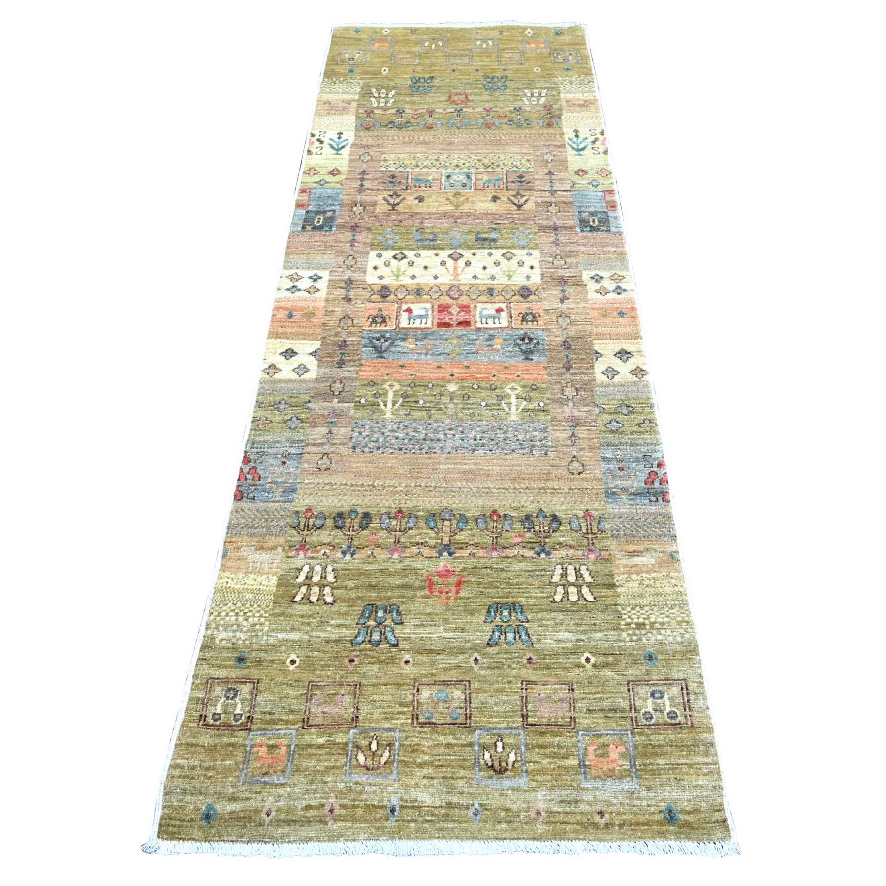 Tribal-Geometric-Hand-Knotted-Rug-111905