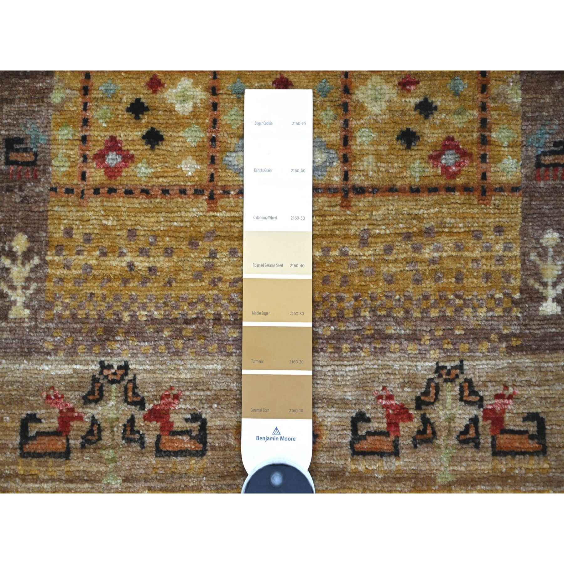Tribal-Geometric-Hand-Knotted-Rug-112075