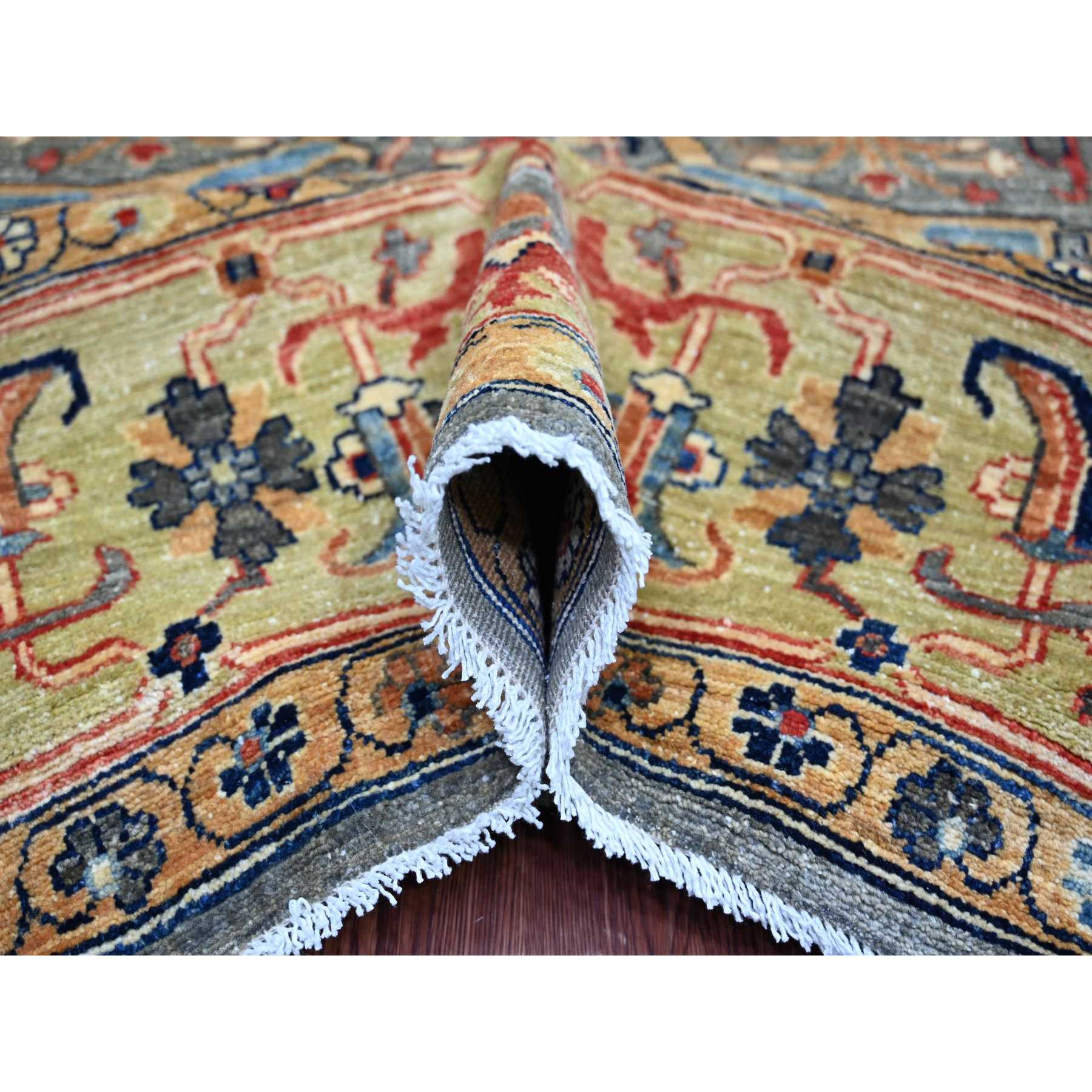 Tribal-Geometric-Hand-Knotted-Rug-112140