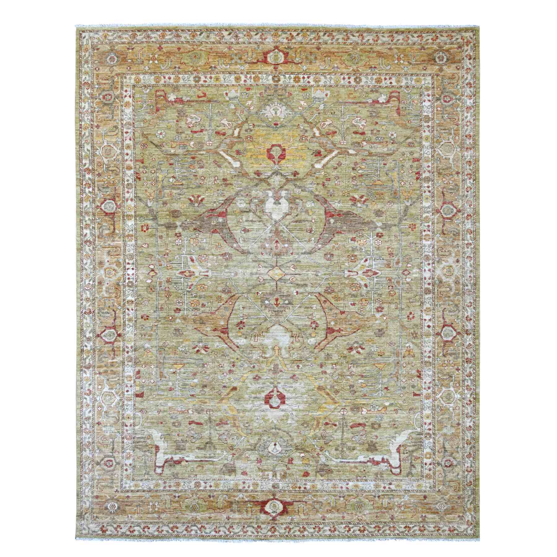 Tribal-Geometric-Hand-Knotted-Rug-112145
