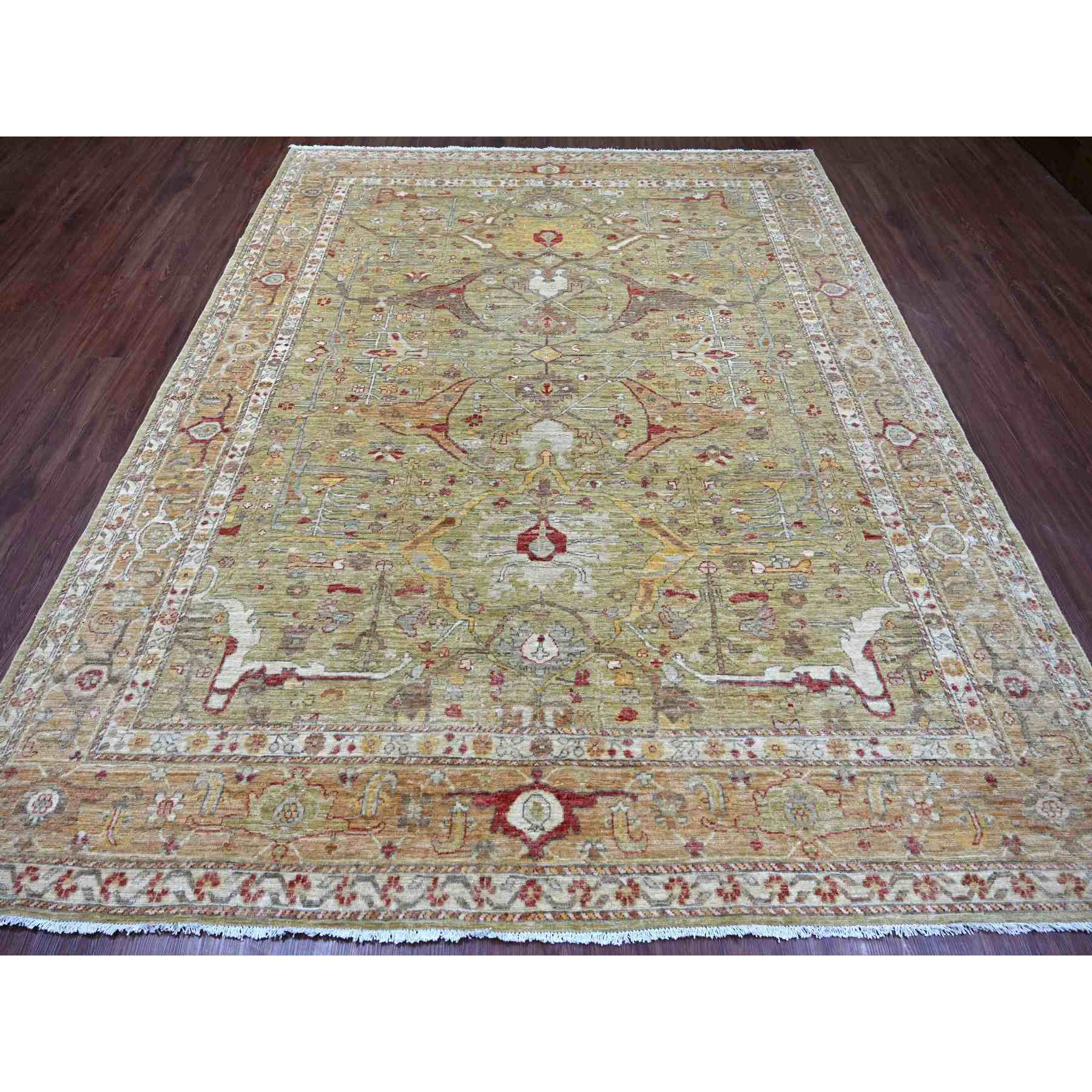 Tribal-Geometric-Hand-Knotted-Rug-112145