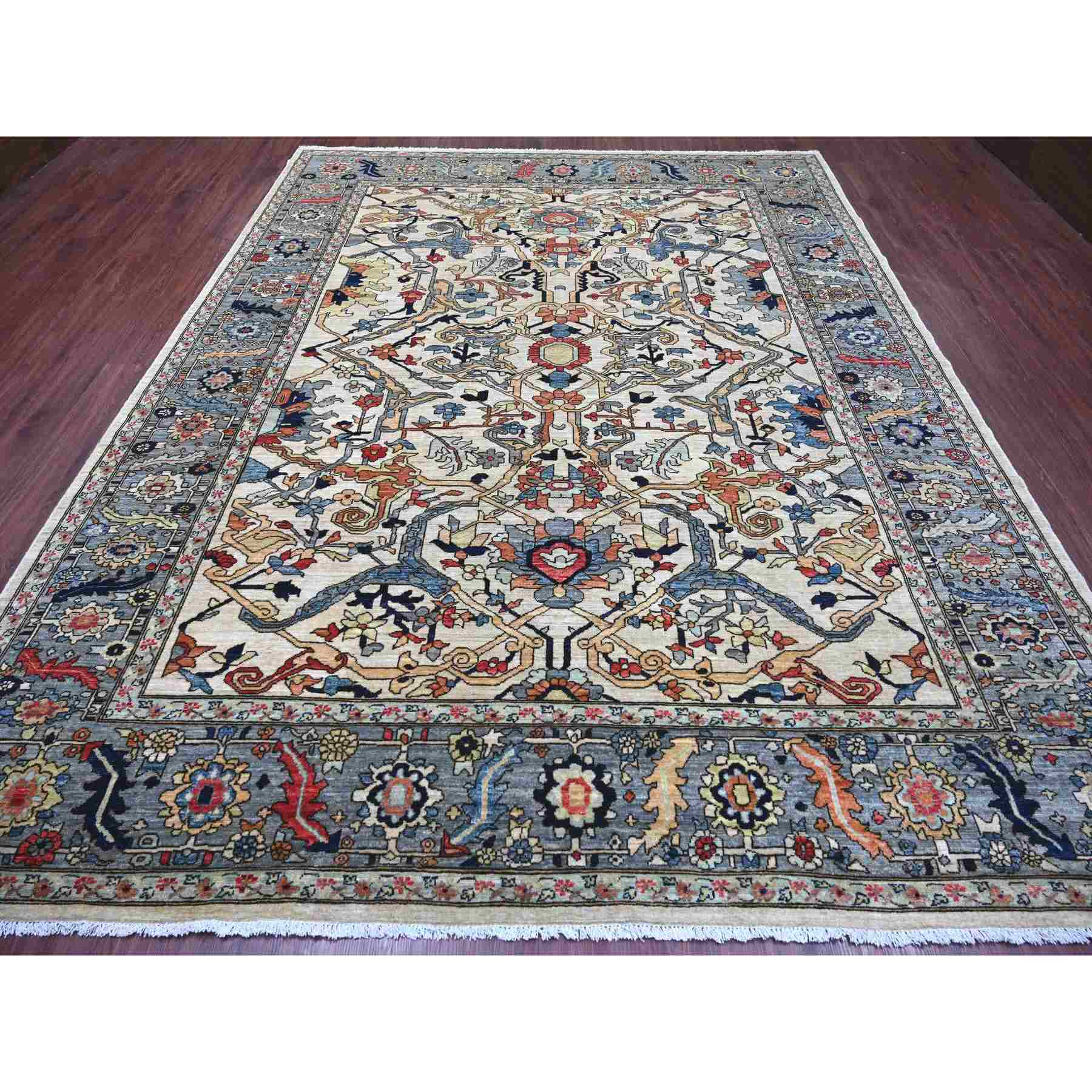 Tribal-Geometric-Hand-Knotted-Rug-112150