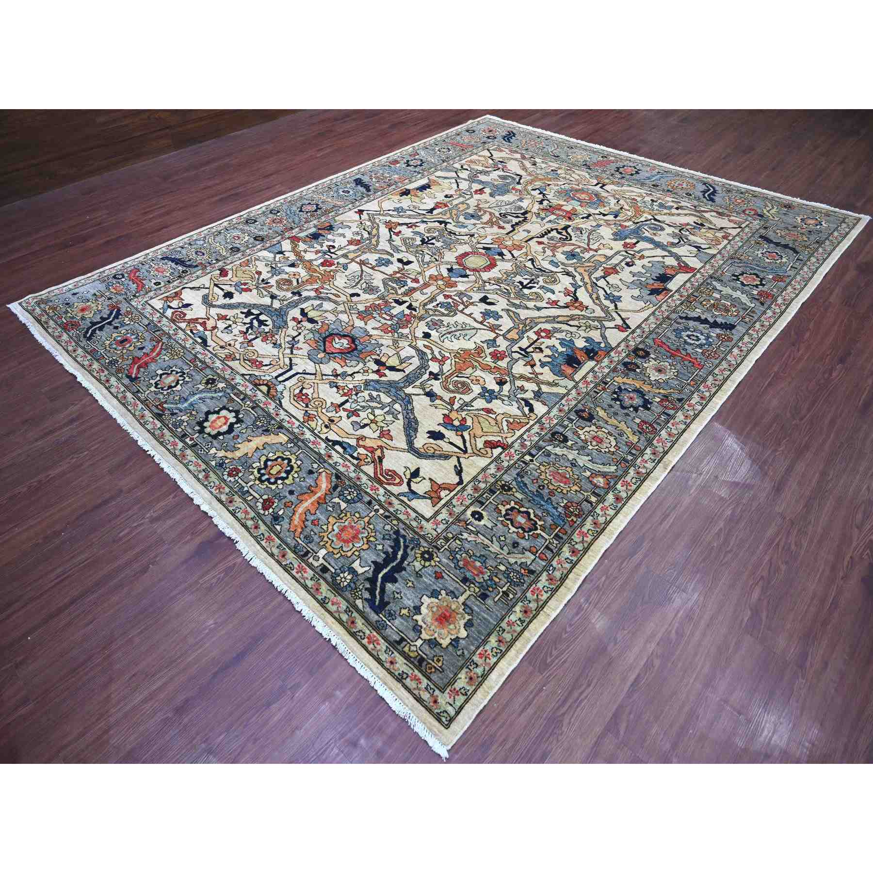 Tribal-Geometric-Hand-Knotted-Rug-112150