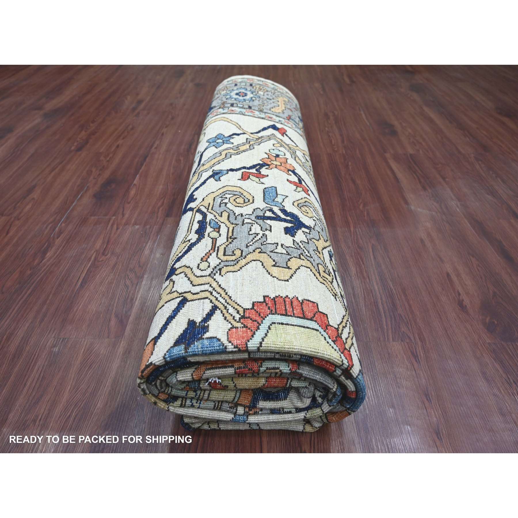 Tribal-Geometric-Hand-Knotted-Rug-112150