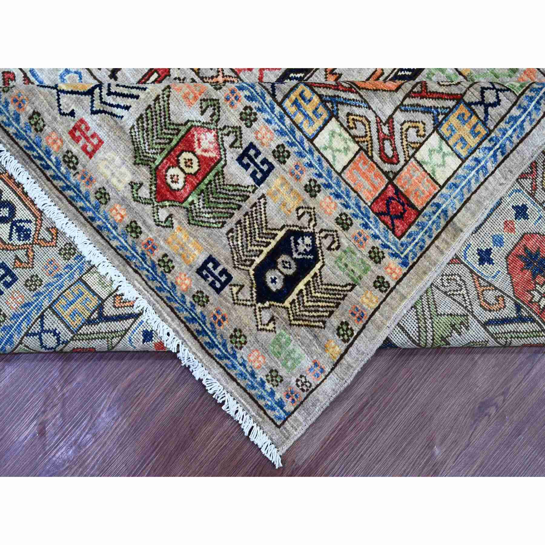 Tribal-Geometric-Hand-Knotted-Rug-112170