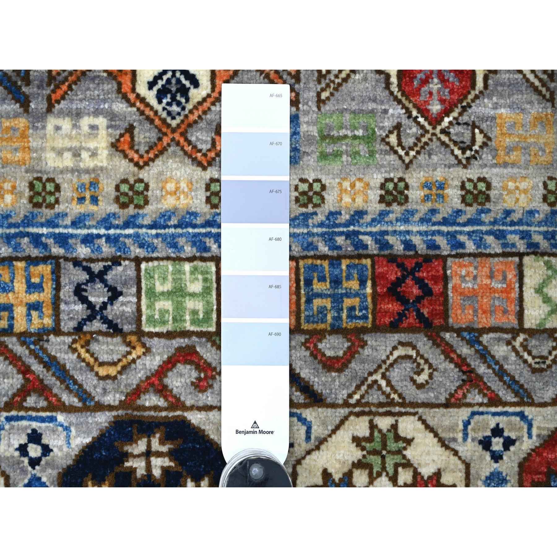 Tribal-Geometric-Hand-Knotted-Rug-112170