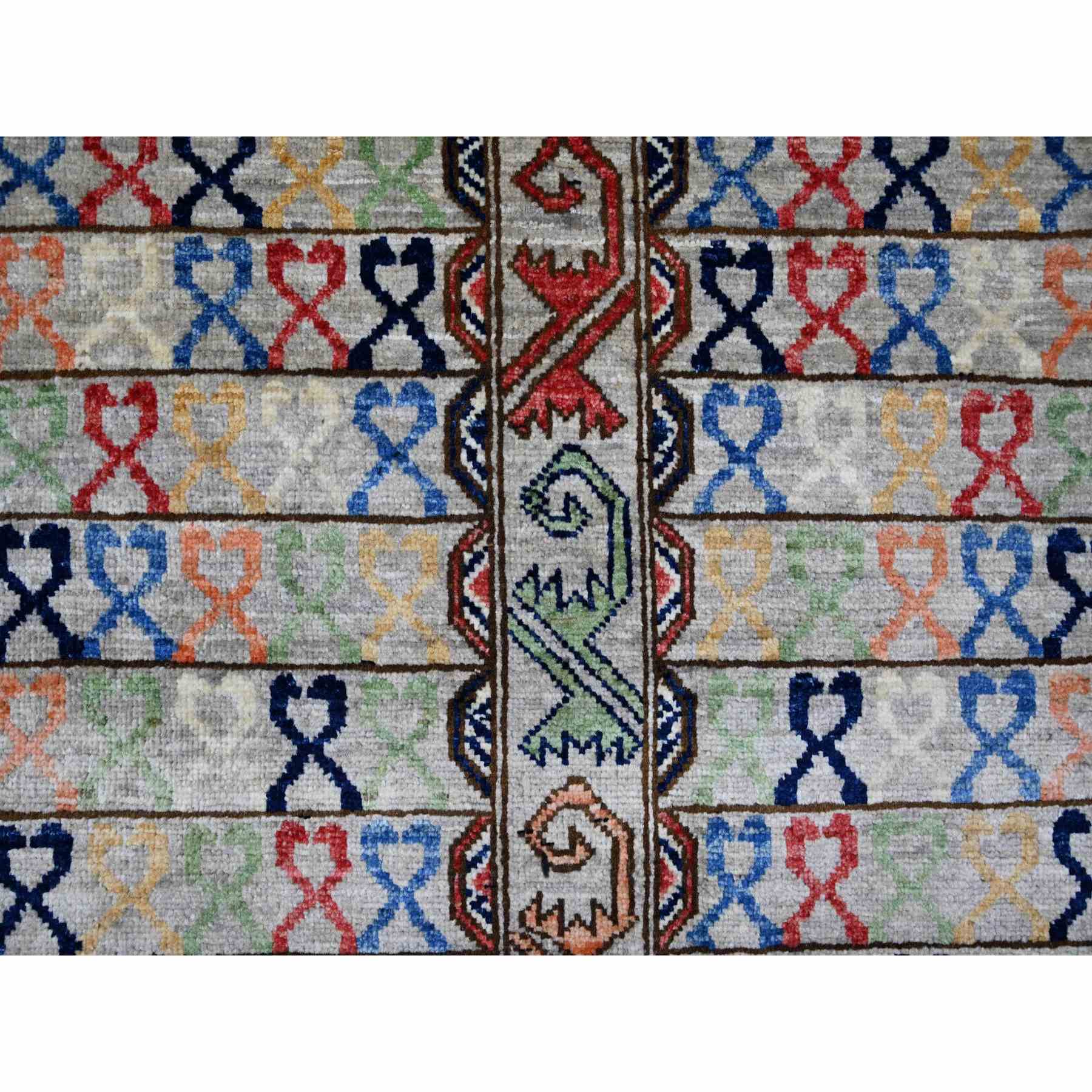 Tribal-Geometric-Hand-Knotted-Rug-112170