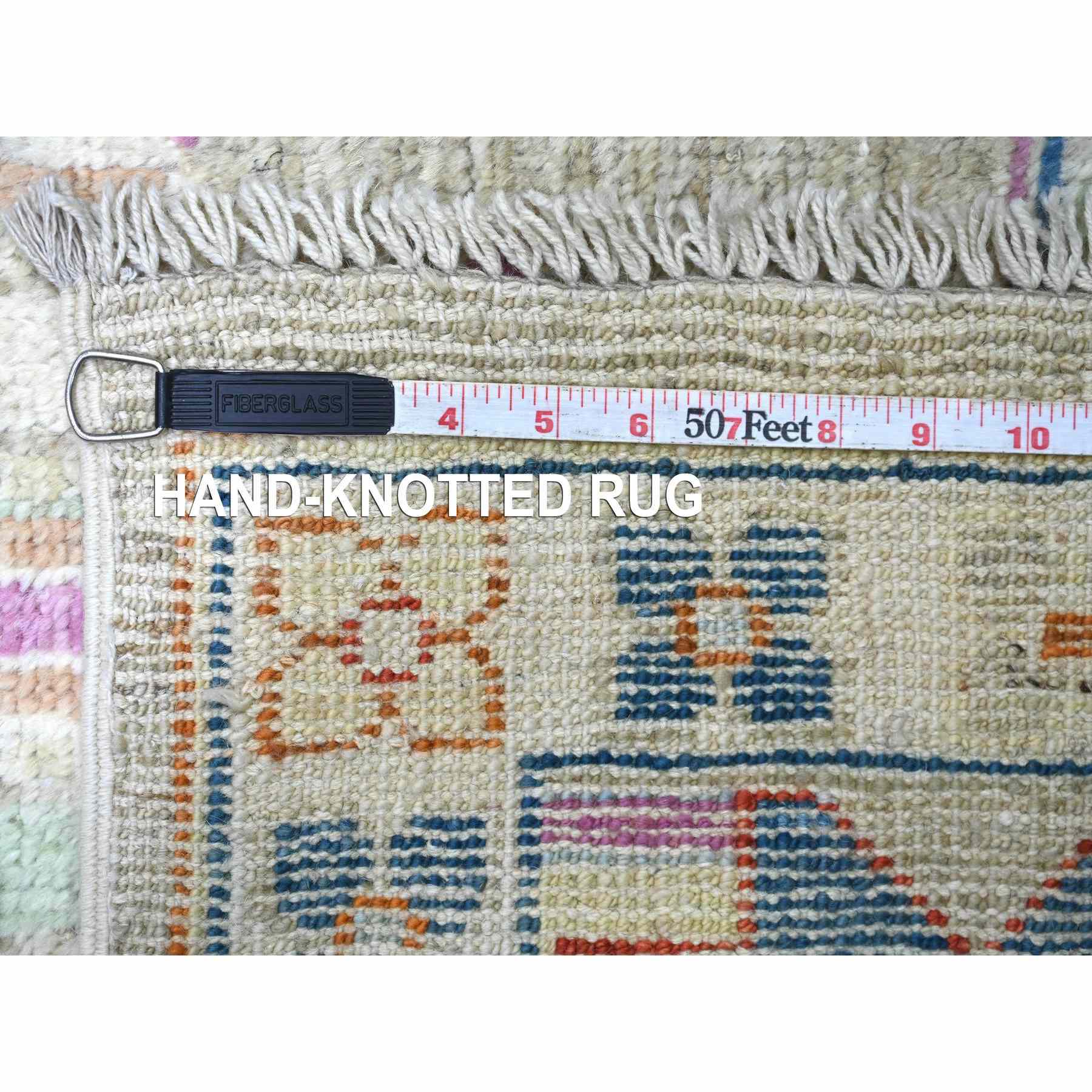 Tribal-Geometric-Hand-Knotted-Rug-112185