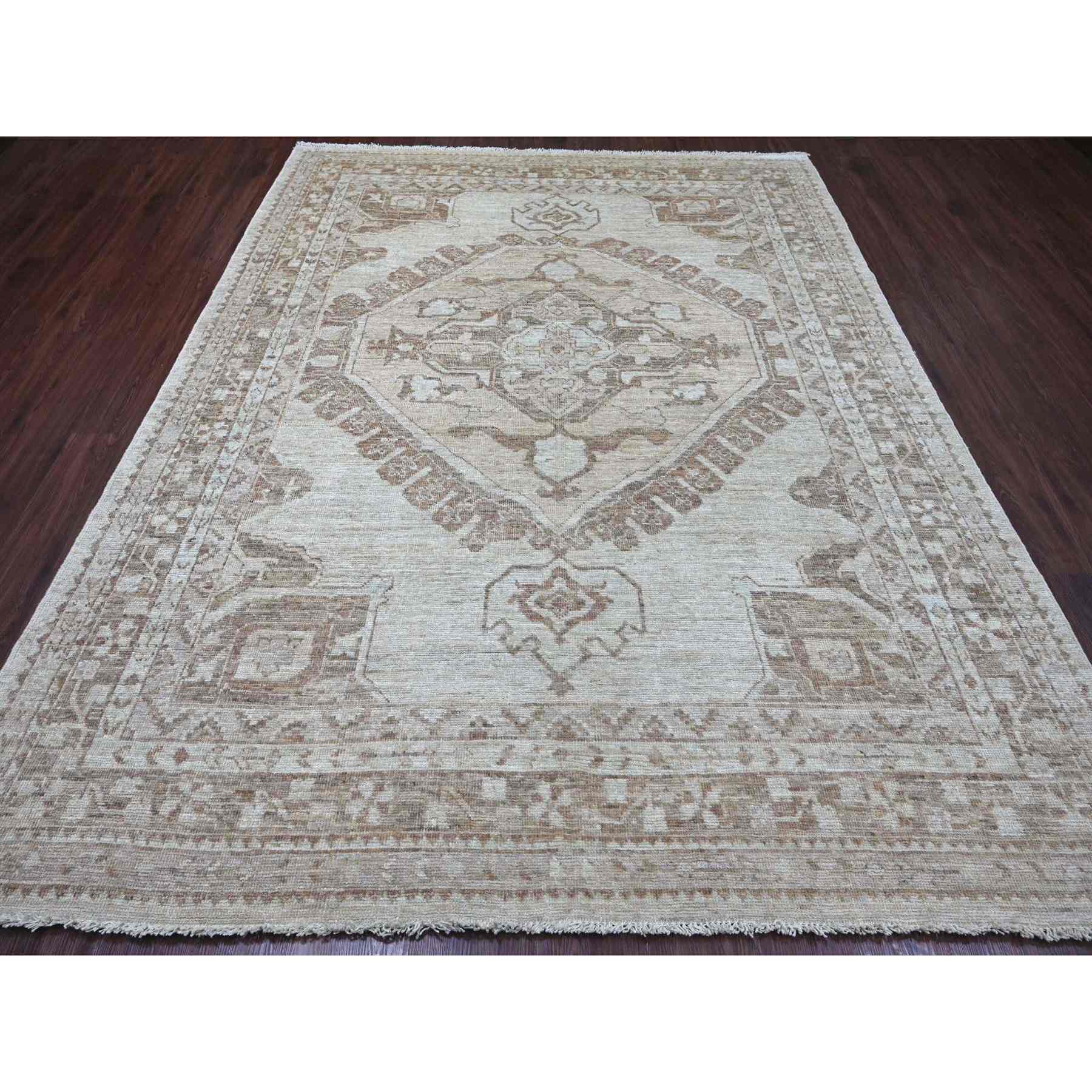 Tribal-Geometric-Hand-Knotted-Rug-112190