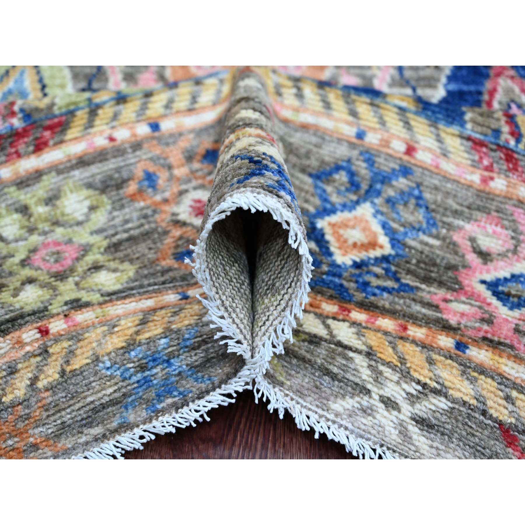 Tribal-Geometric-Hand-Knotted-Rug-112195