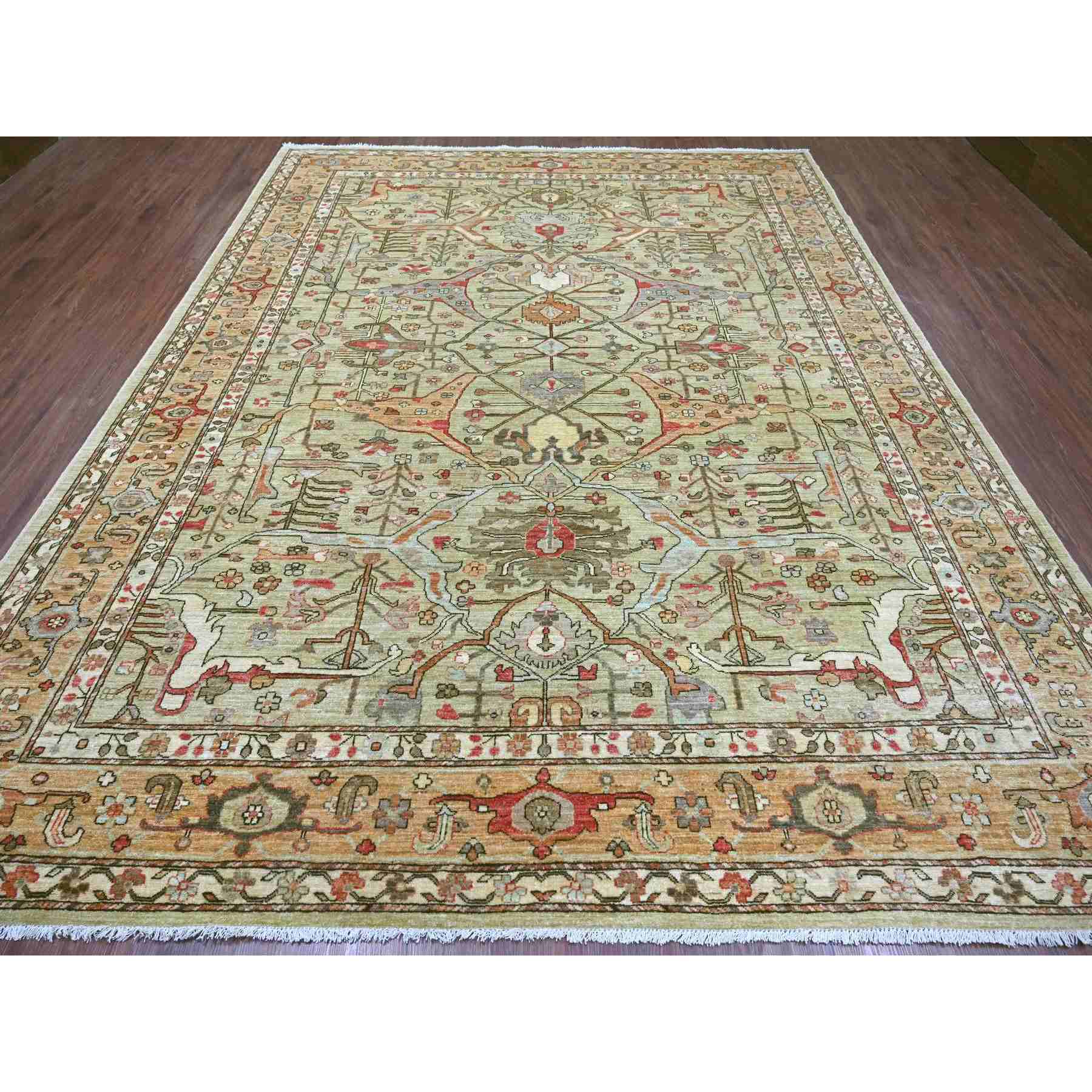 Tribal-Geometric-Hand-Knotted-Rug-112230