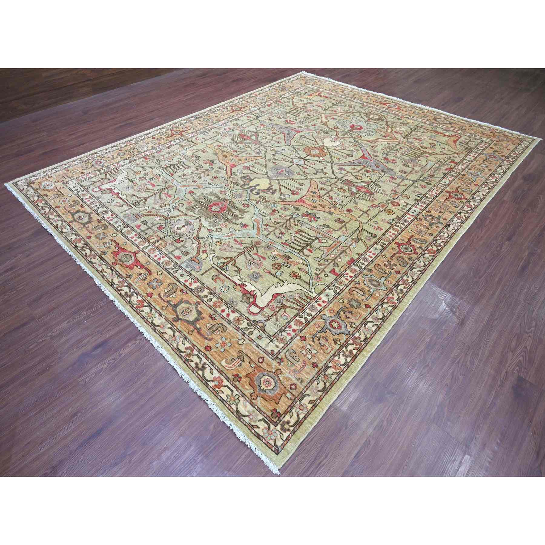 Tribal-Geometric-Hand-Knotted-Rug-112230