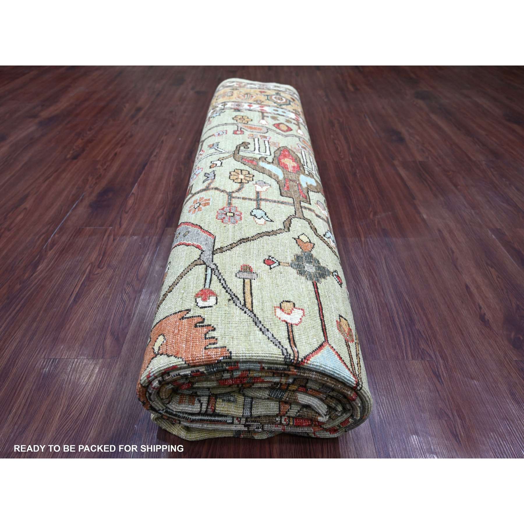 Tribal-Geometric-Hand-Knotted-Rug-112230