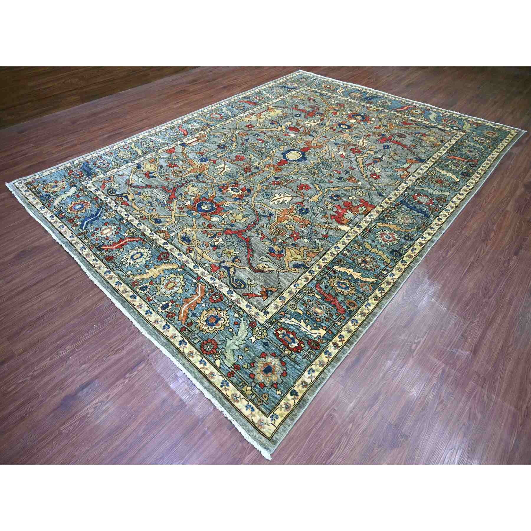 Tribal-Geometric-Hand-Knotted-Rug-112235