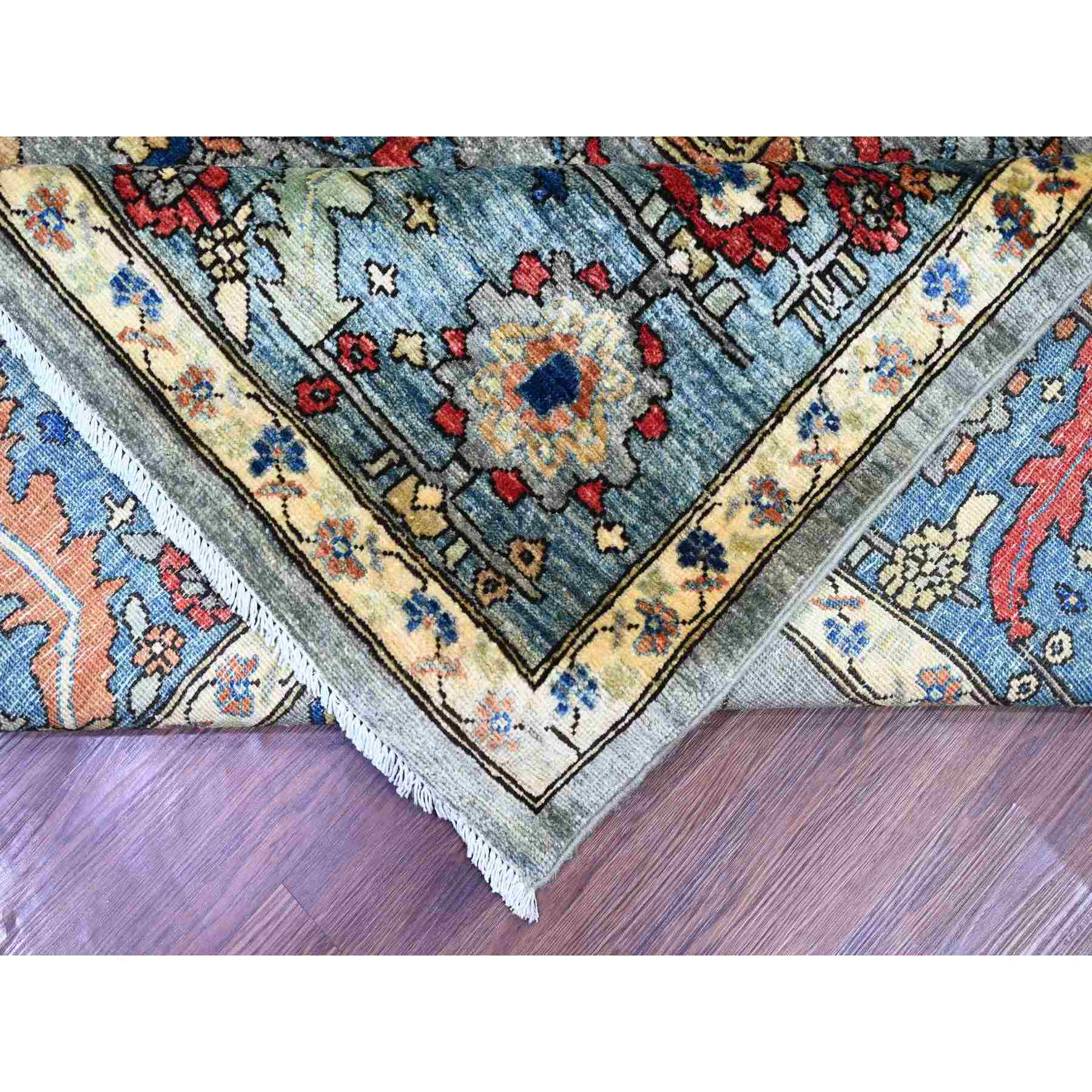Tribal-Geometric-Hand-Knotted-Rug-112235