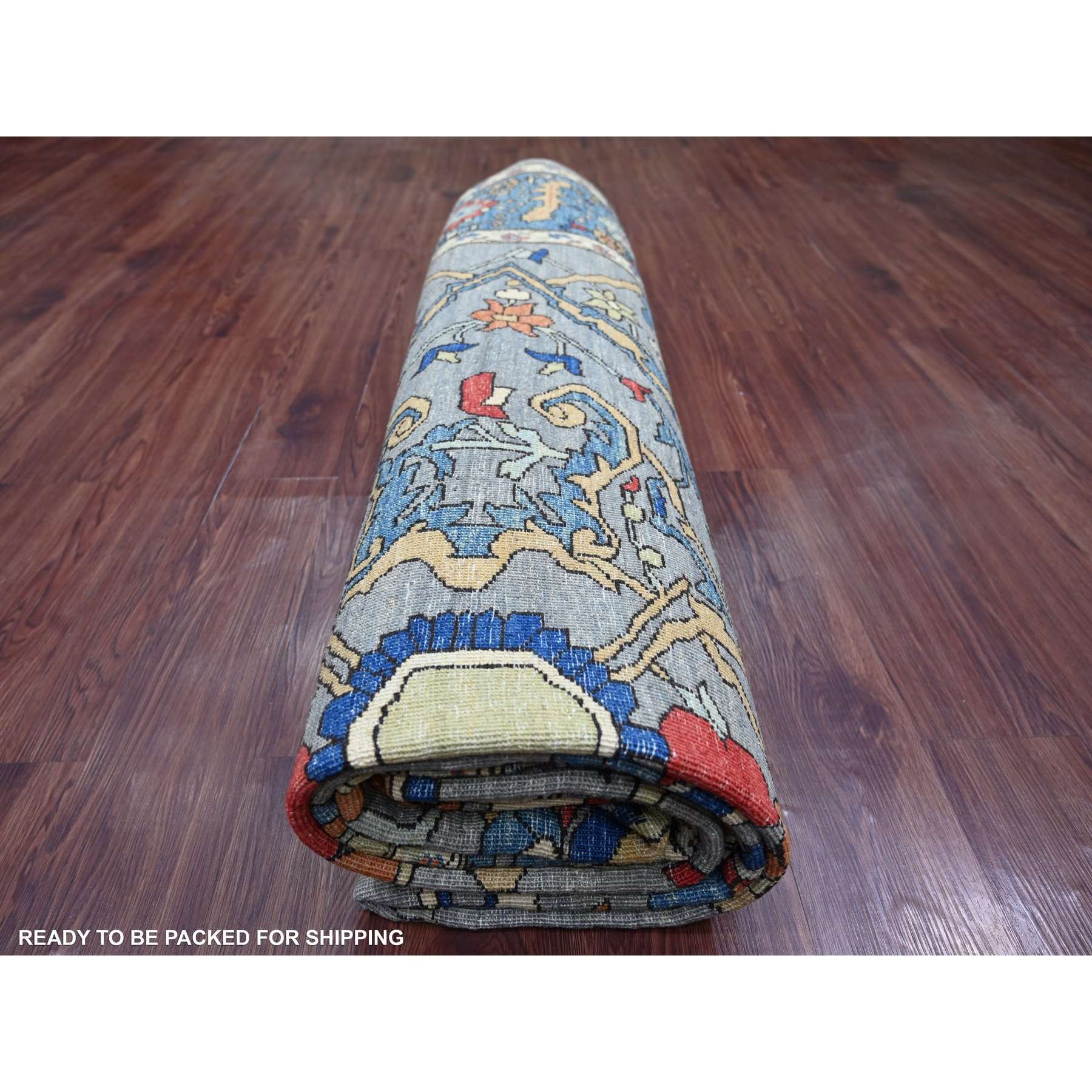 Tribal-Geometric-Hand-Knotted-Rug-112235