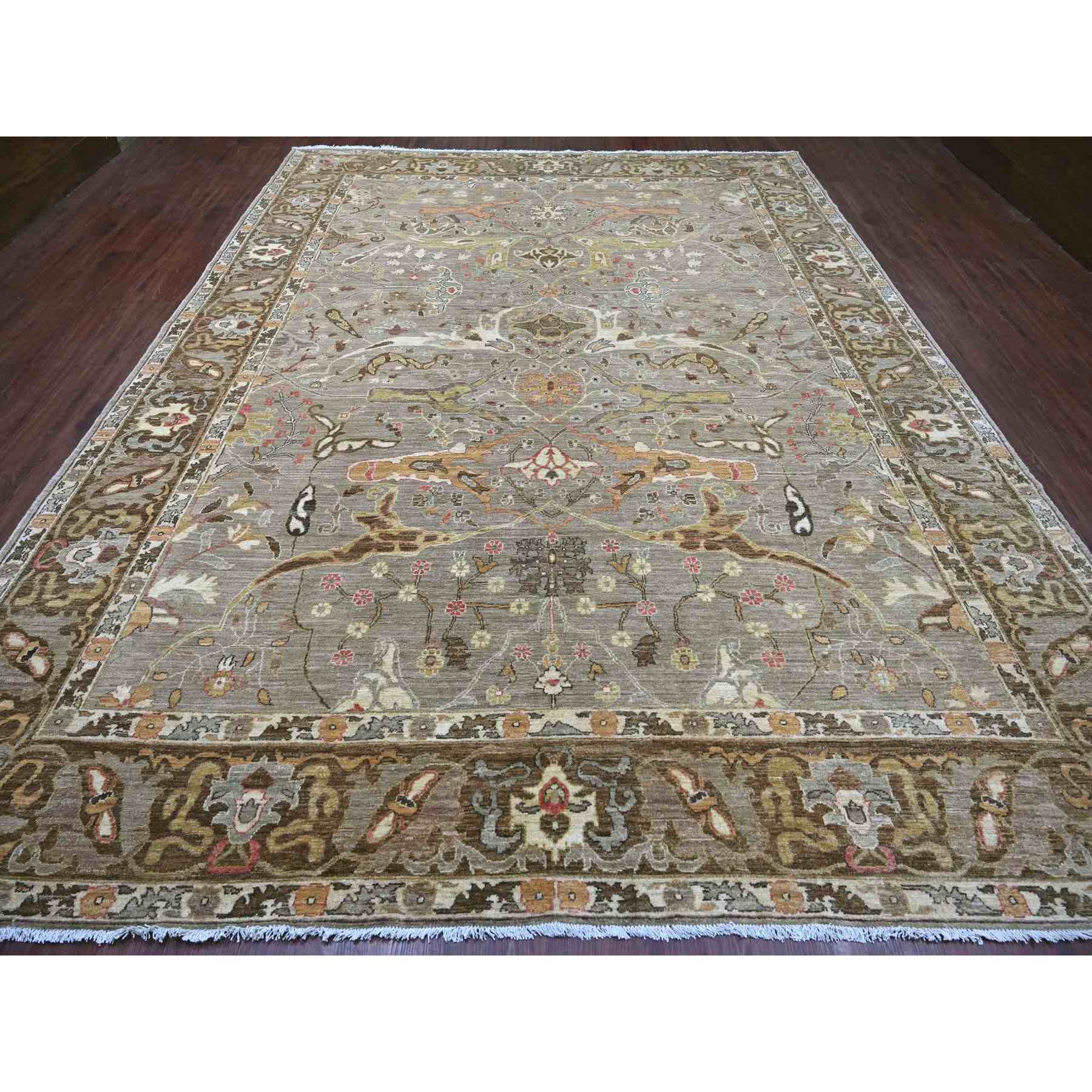 Tribal-Geometric-Hand-Knotted-Rug-112245