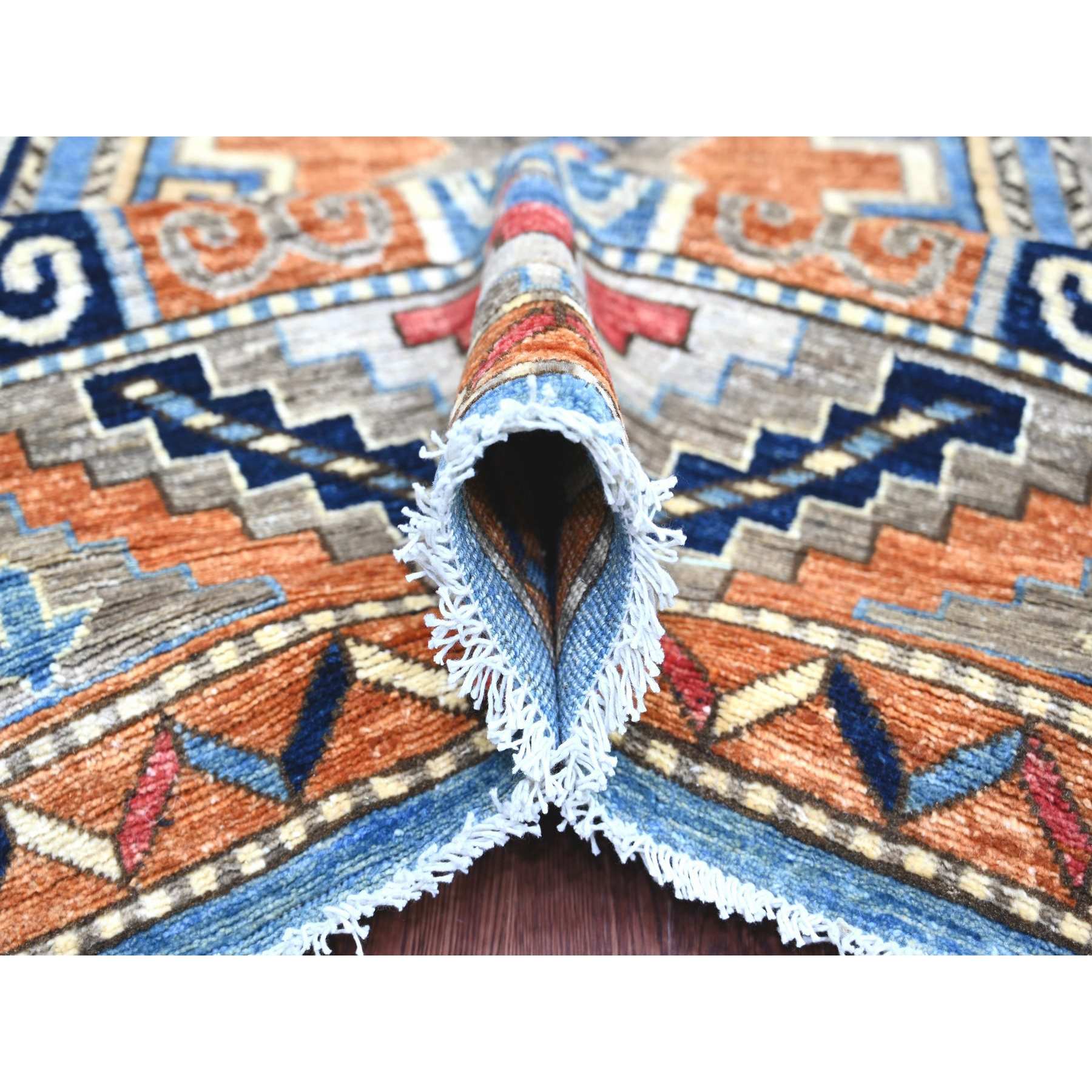 Tribal-Geometric-Hand-Knotted-Rug-112255
