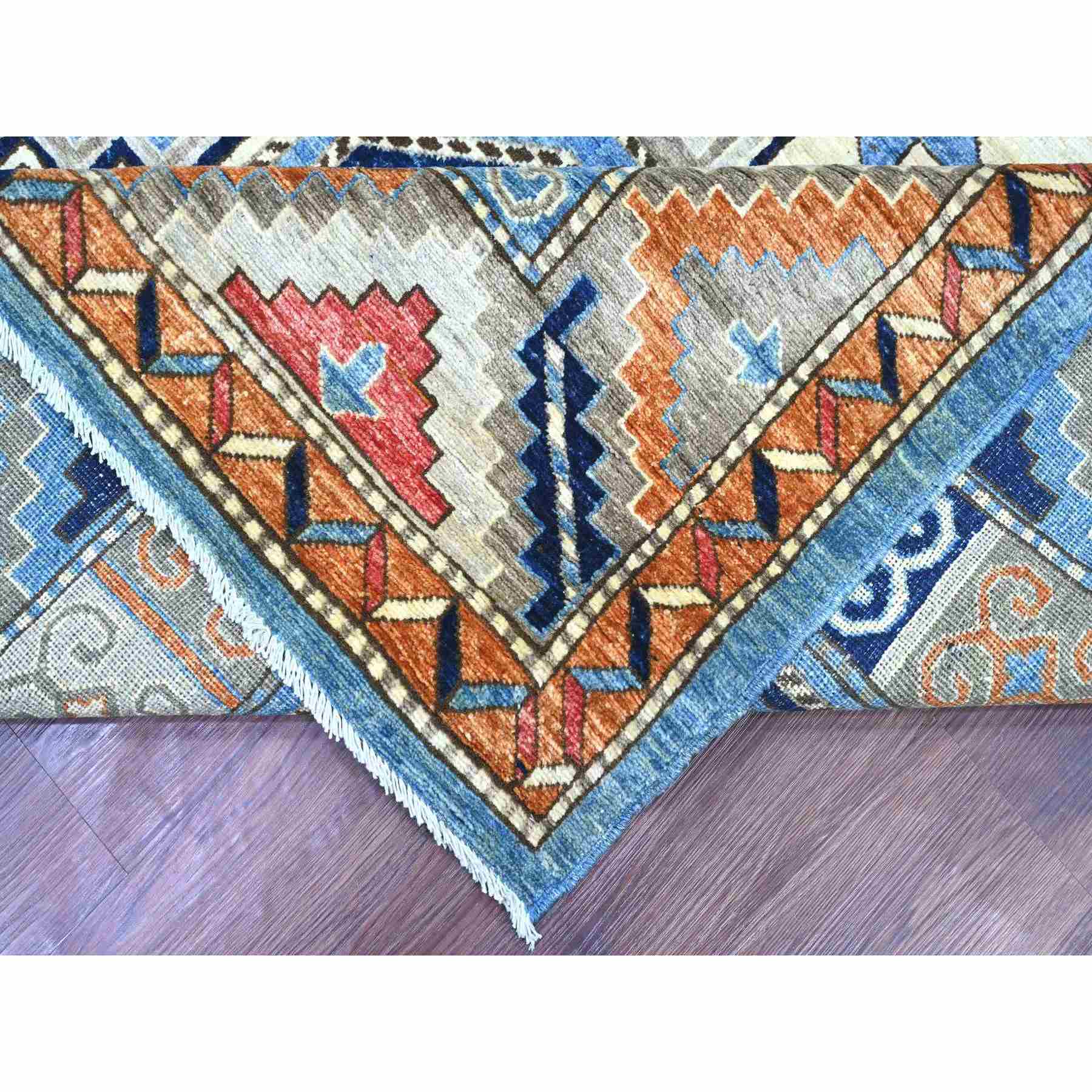 Tribal-Geometric-Hand-Knotted-Rug-112255