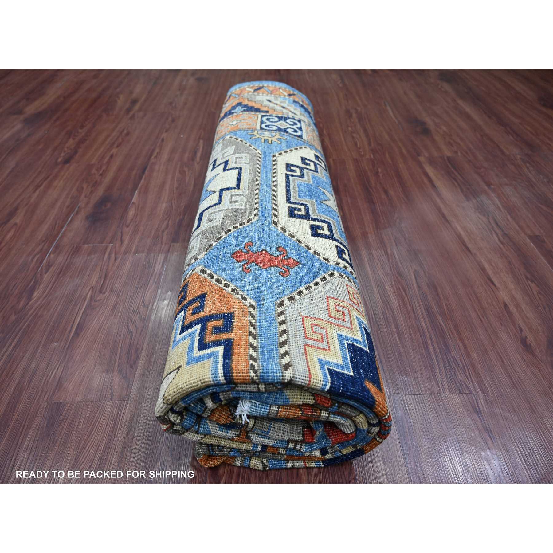 Tribal-Geometric-Hand-Knotted-Rug-112255