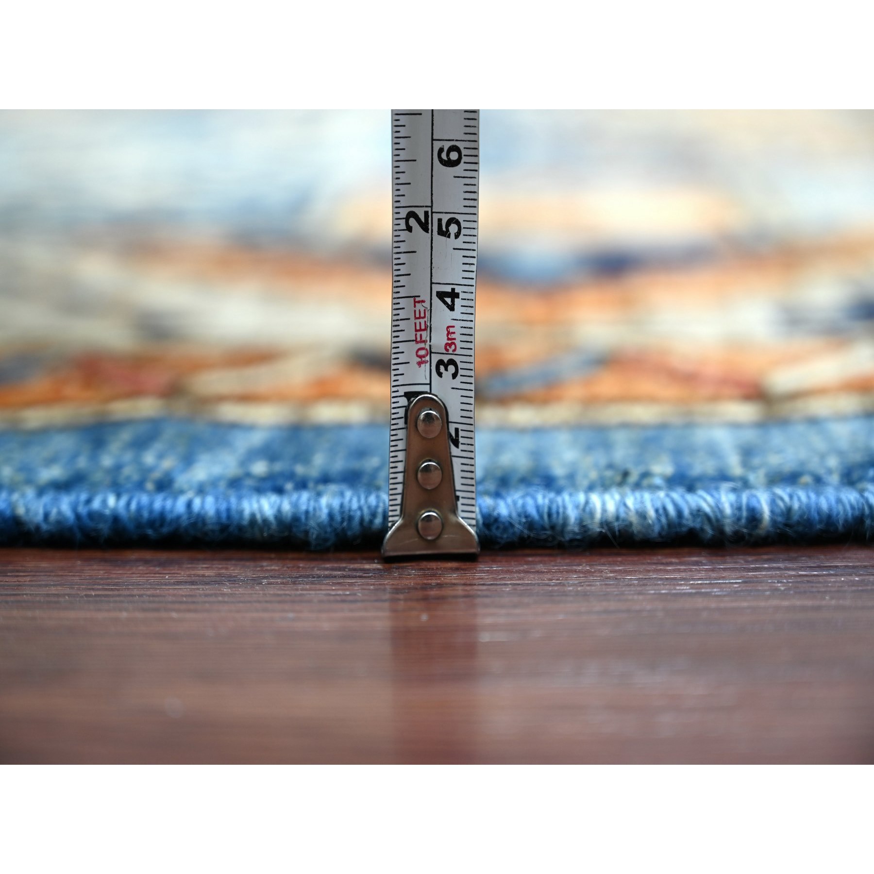 Tribal-Geometric-Hand-Knotted-Rug-112255