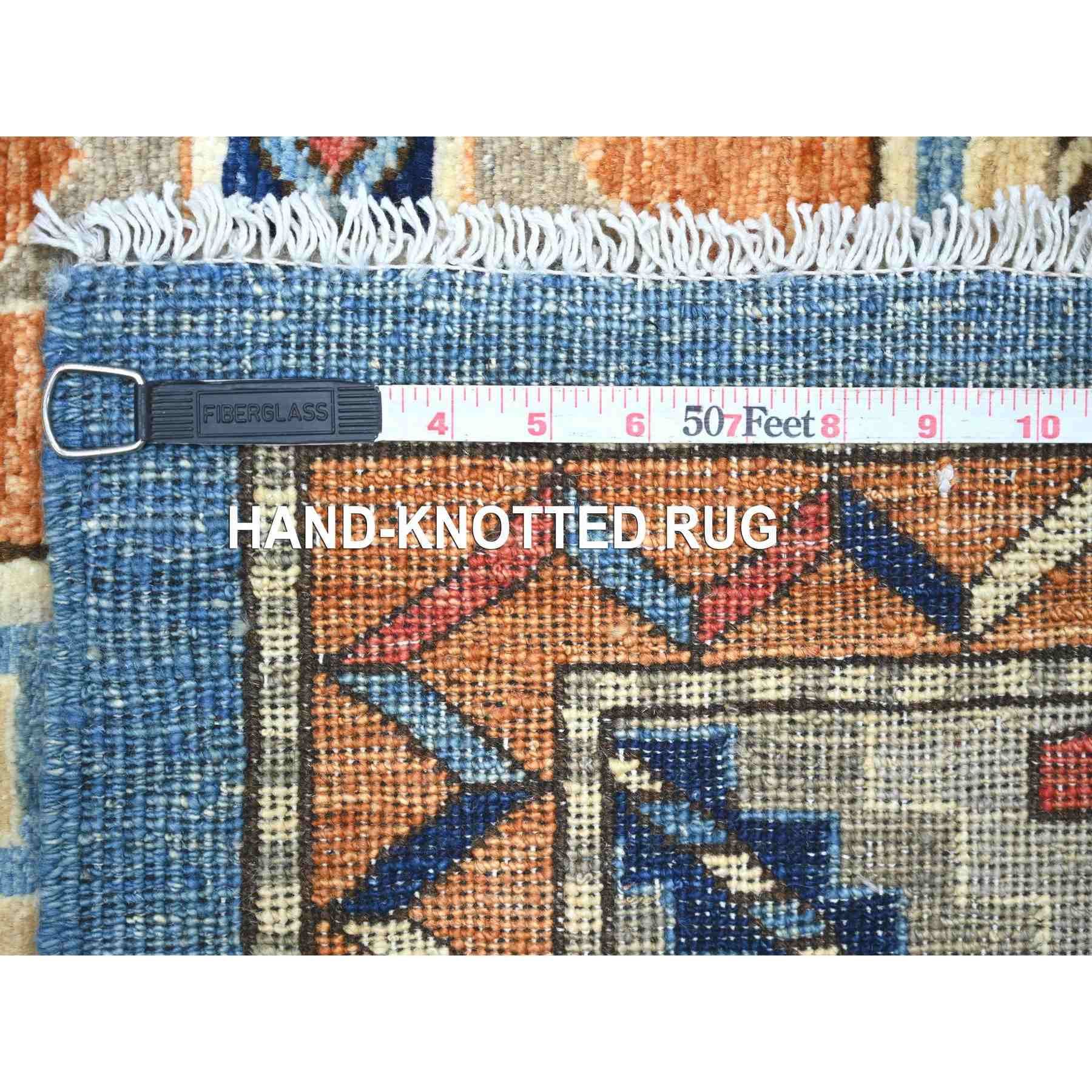 Tribal-Geometric-Hand-Knotted-Rug-112255