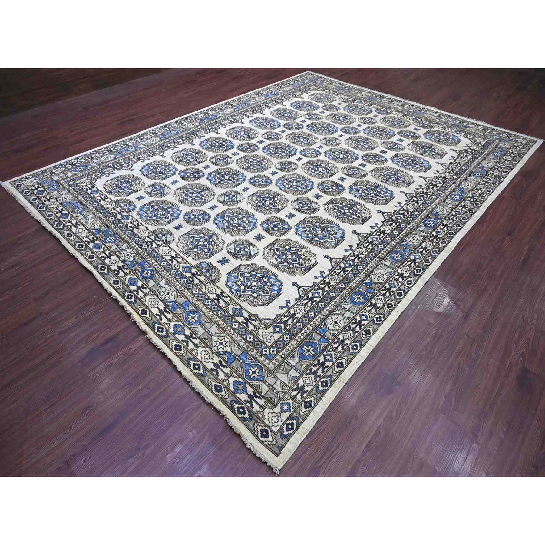 Tribal-Geometric-Hand-Knotted-Rug-112260
