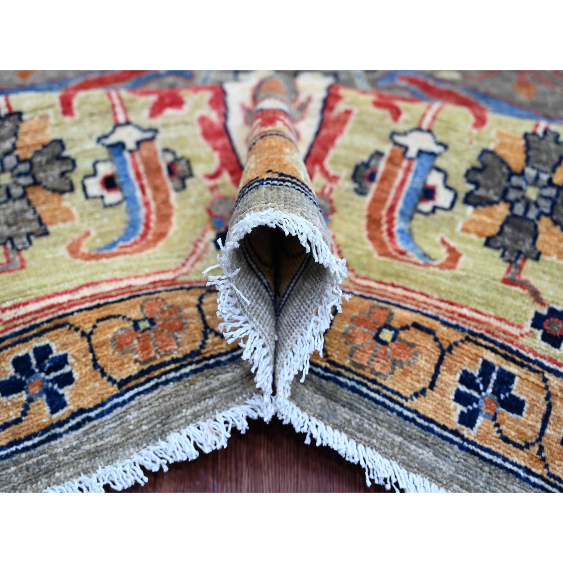 Tribal-Geometric-Hand-Knotted-Rug-112280