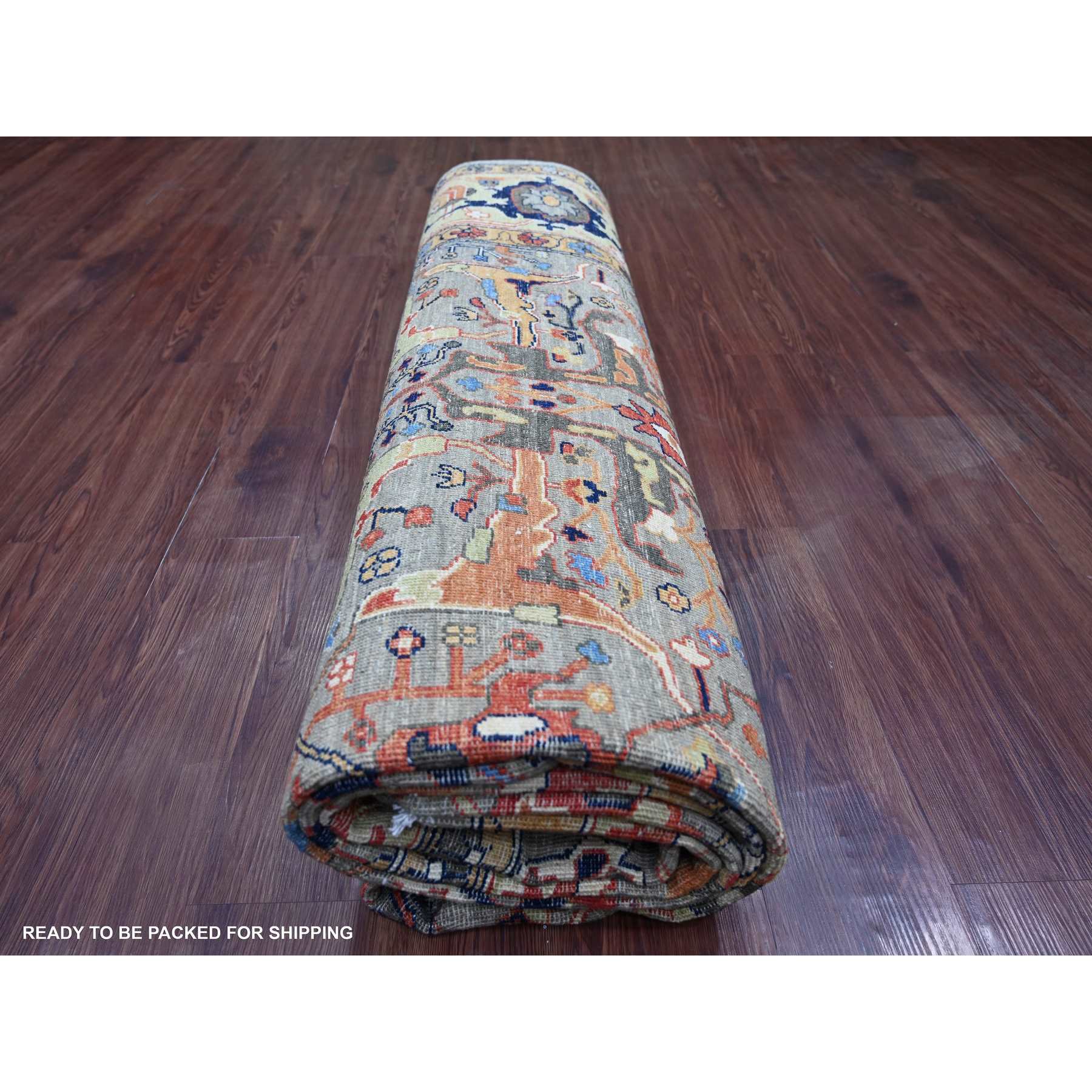 Tribal-Geometric-Hand-Knotted-Rug-112280
