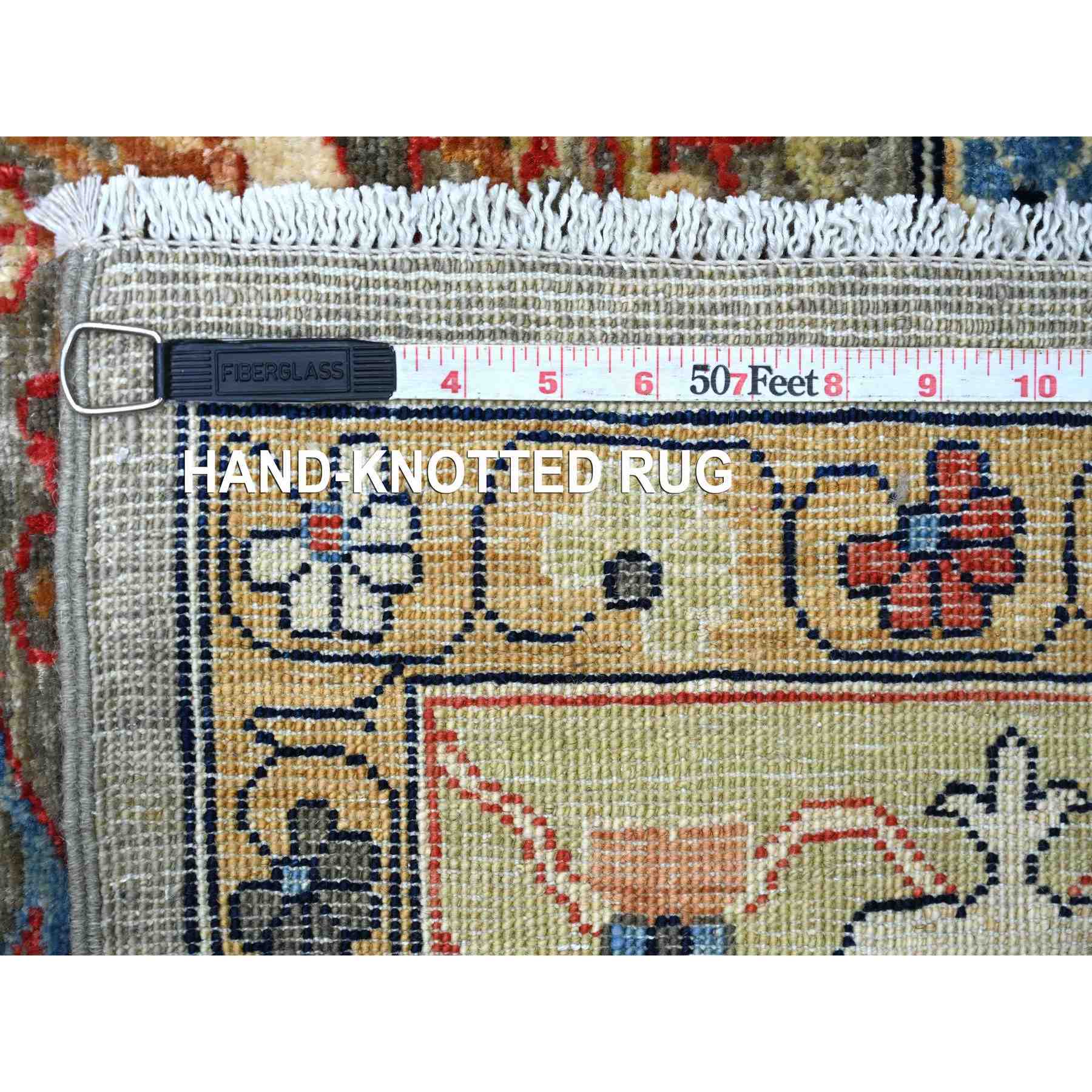 Tribal-Geometric-Hand-Knotted-Rug-112280