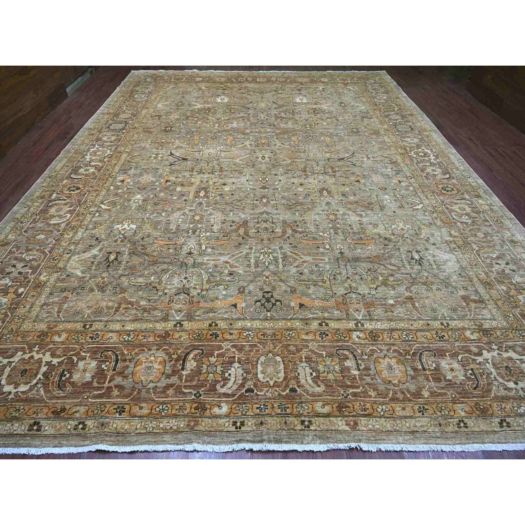 Tribal-Geometric-Hand-Knotted-Rug-112350