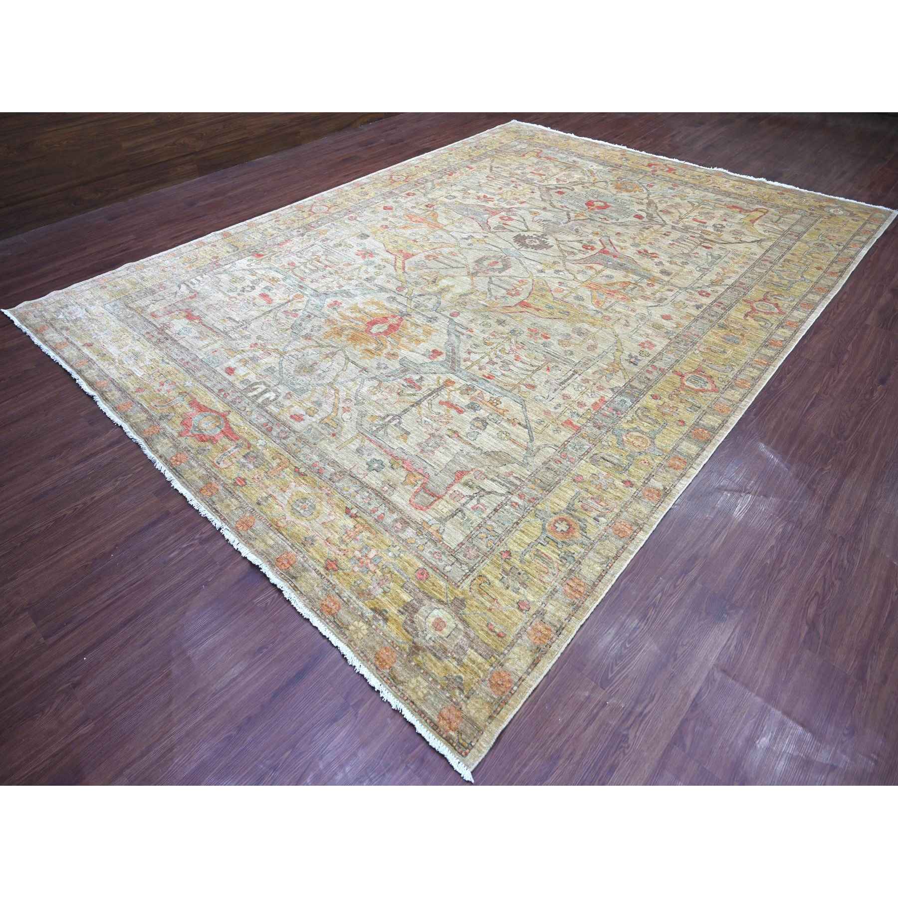 Tribal-Geometric-Hand-Knotted-Rug-112360