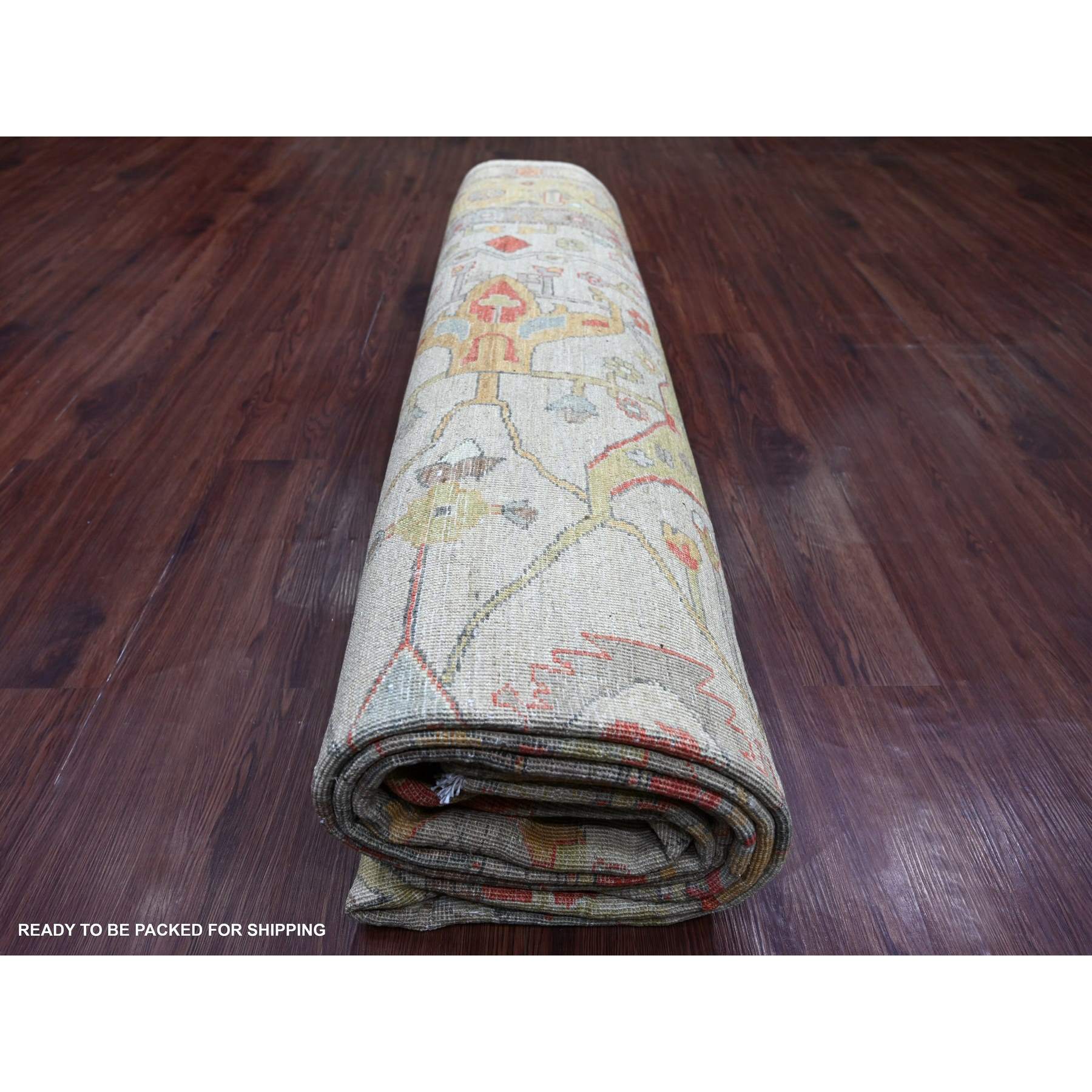 Tribal-Geometric-Hand-Knotted-Rug-112360