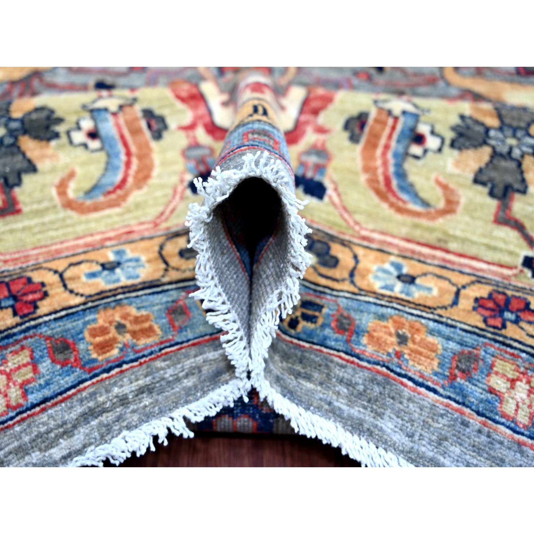 Tribal-Geometric-Hand-Knotted-Rug-112365