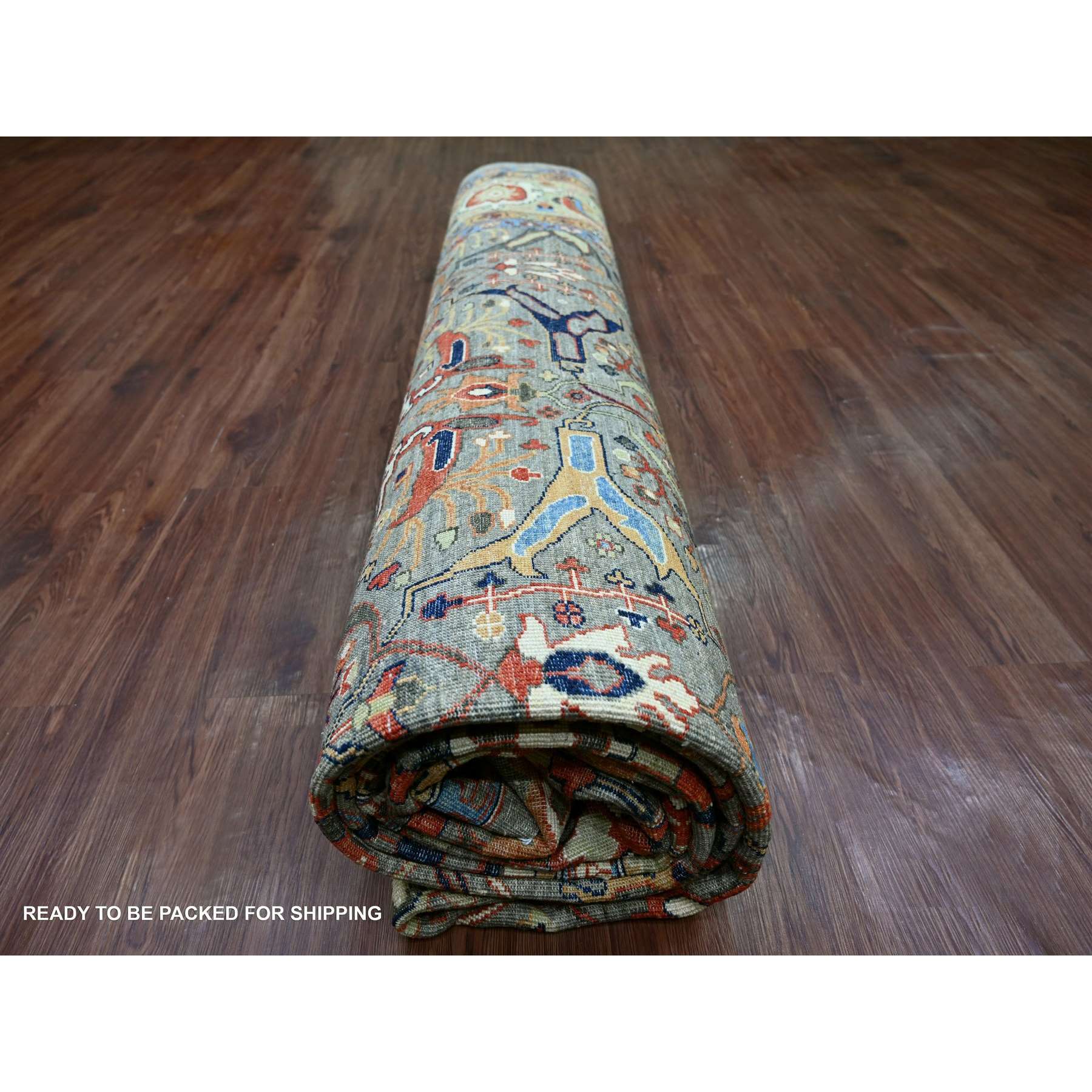 Tribal-Geometric-Hand-Knotted-Rug-112365
