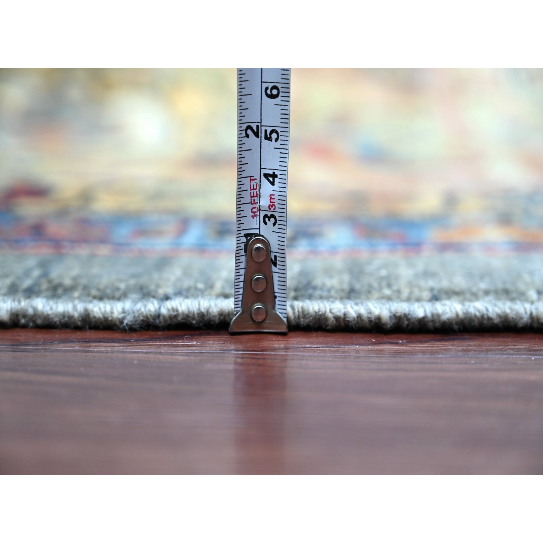 Tribal-Geometric-Hand-Knotted-Rug-112365