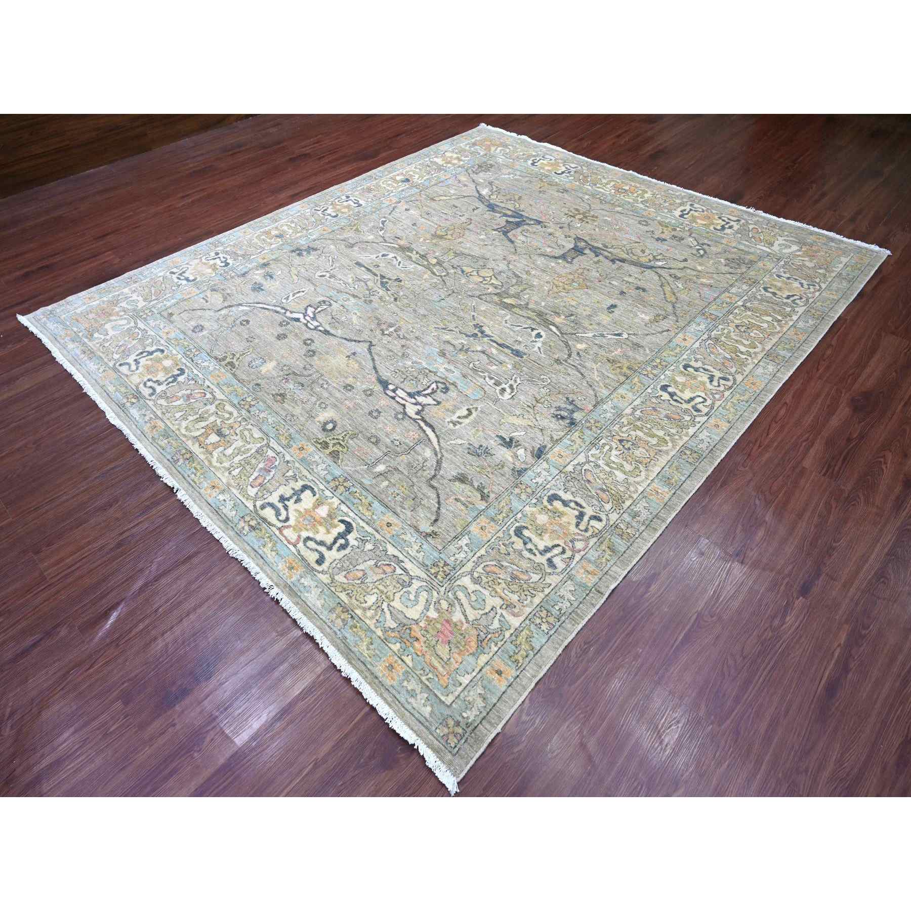 Tribal-Geometric-Hand-Knotted-Rug-112390