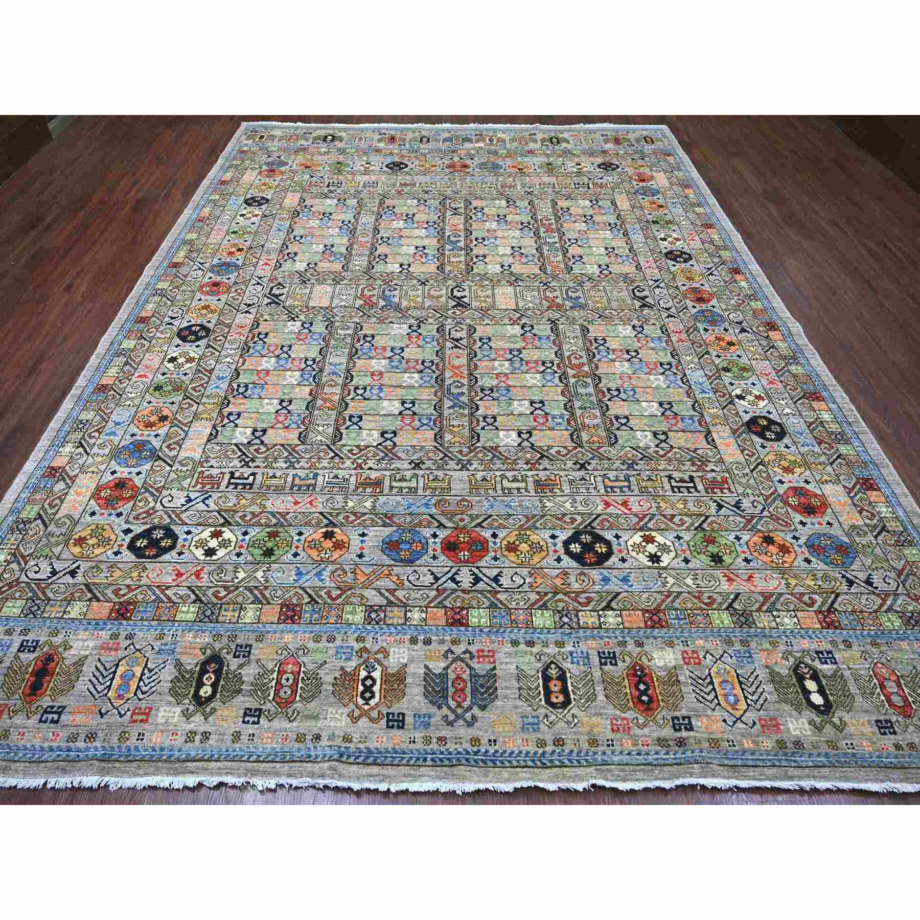 Tribal-Geometric-Hand-Knotted-Rug-112420