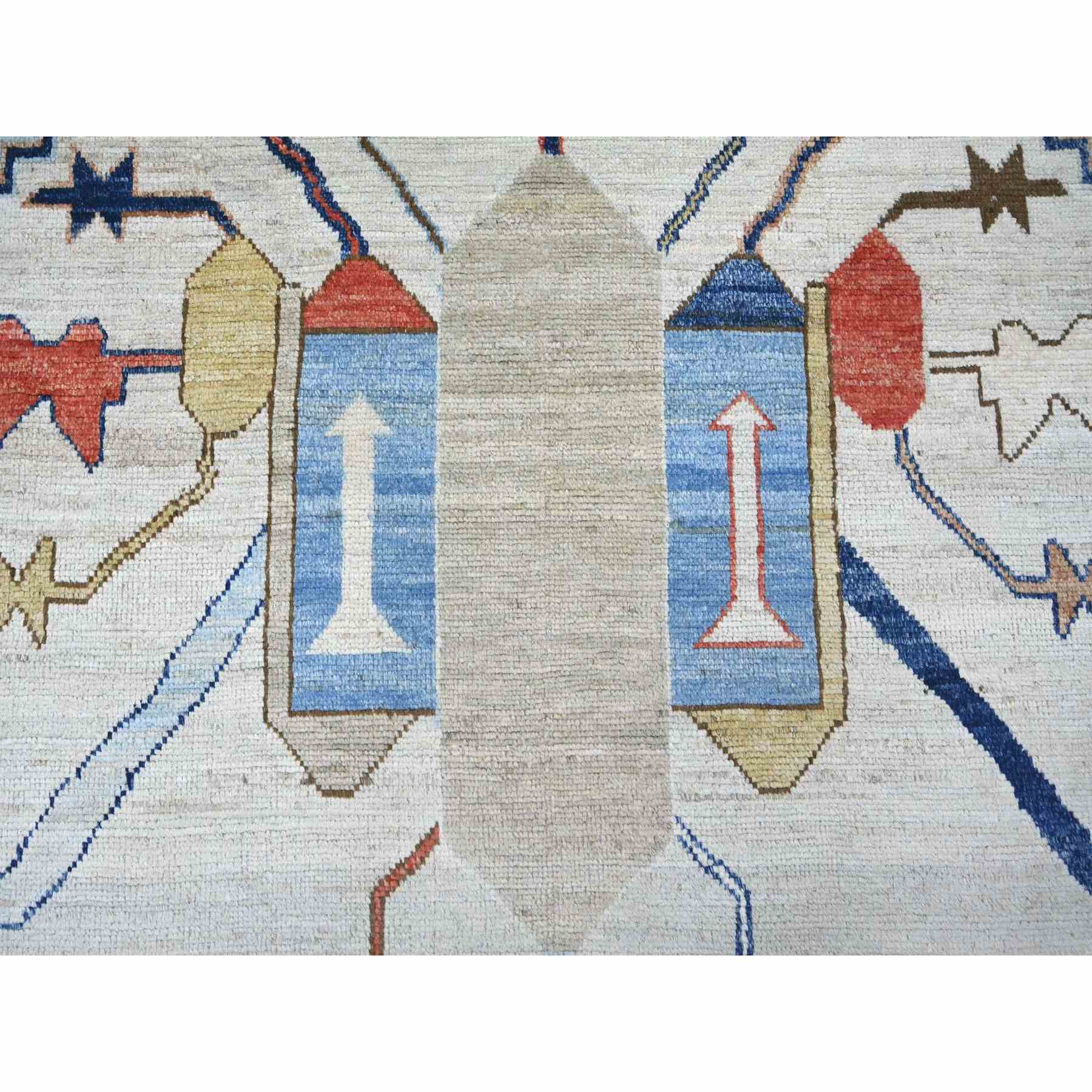 Tribal-Geometric-Hand-Knotted-Rug-112485