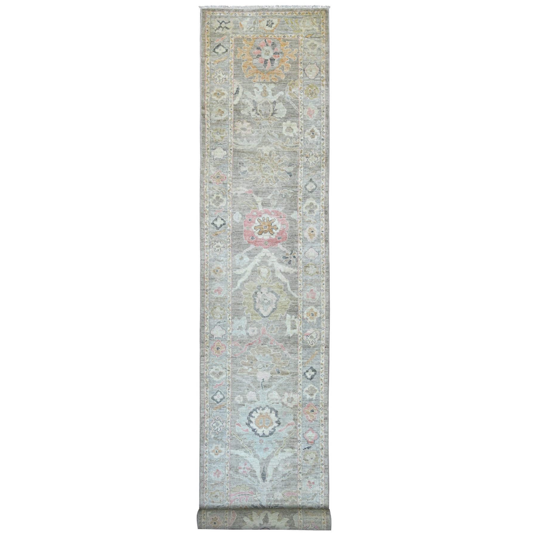 Oushak-And-Peshawar-Hand-Knotted-Rug-112525