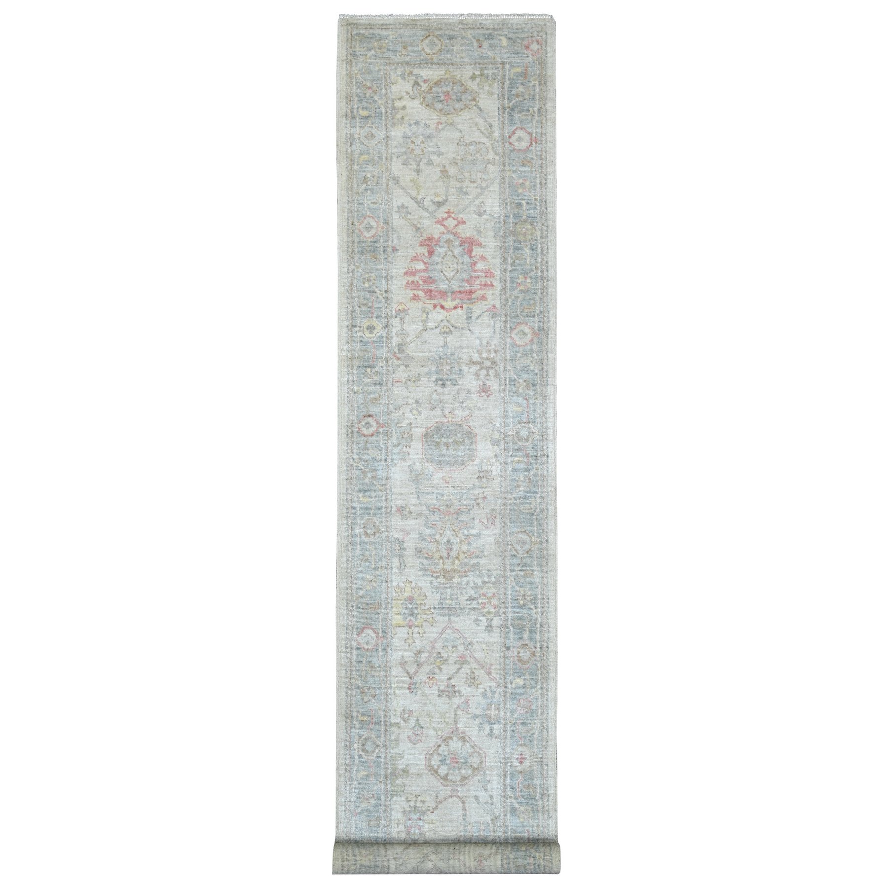 Oushak-And-Peshawar-Hand-Knotted-Rug-112660