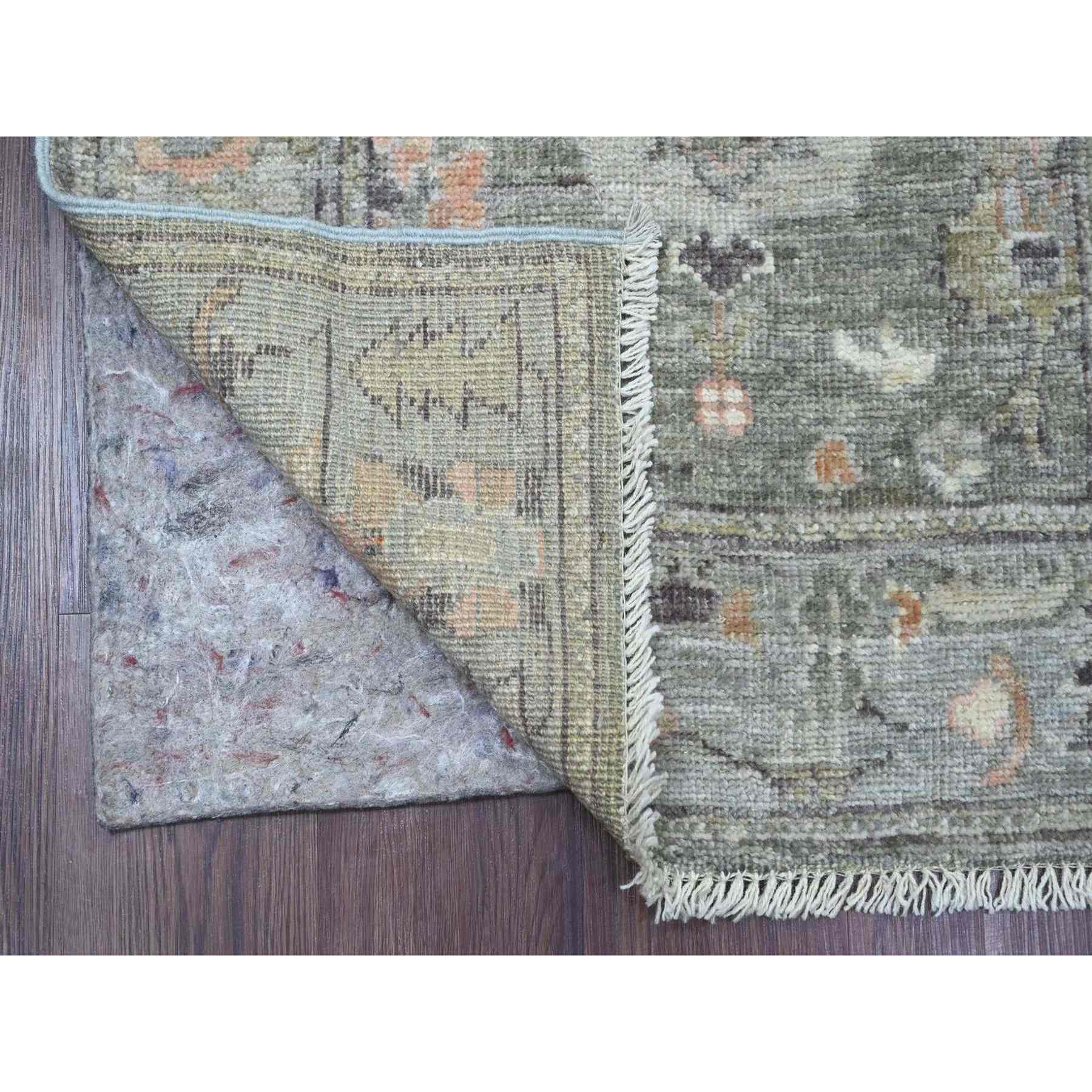 Oushak-And-Peshawar-Hand-Knotted-Rug-112665