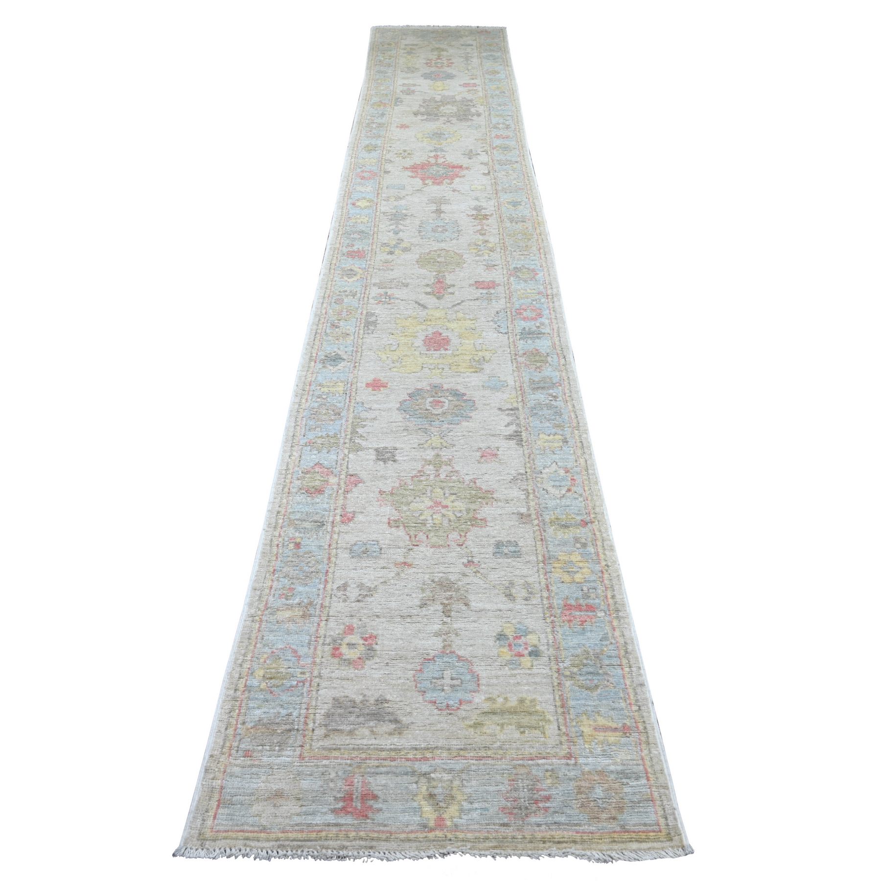 Oushak-And-Peshawar-Hand-Knotted-Rug-112725